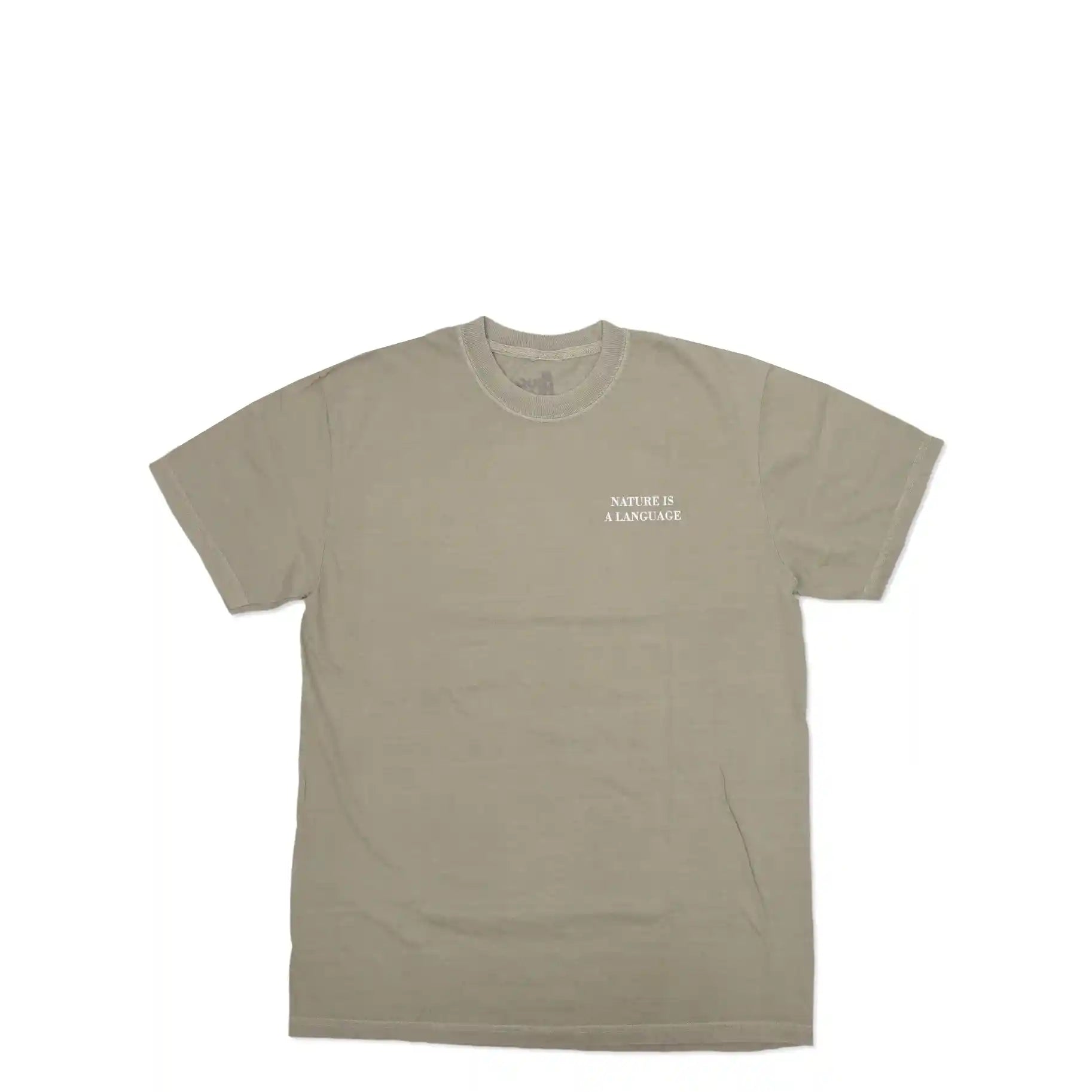 The Quiet Life Nature Is A Language Pigment Dyed T, sand — available at Norwood