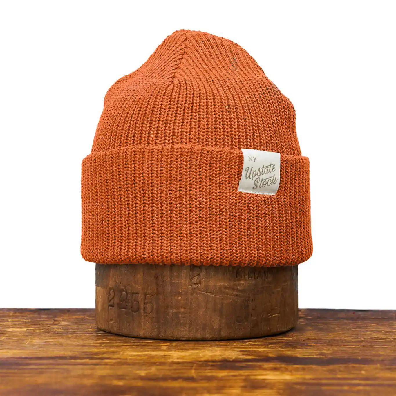 Upstate Stock Upcycled Cotton Watchcap, ochre