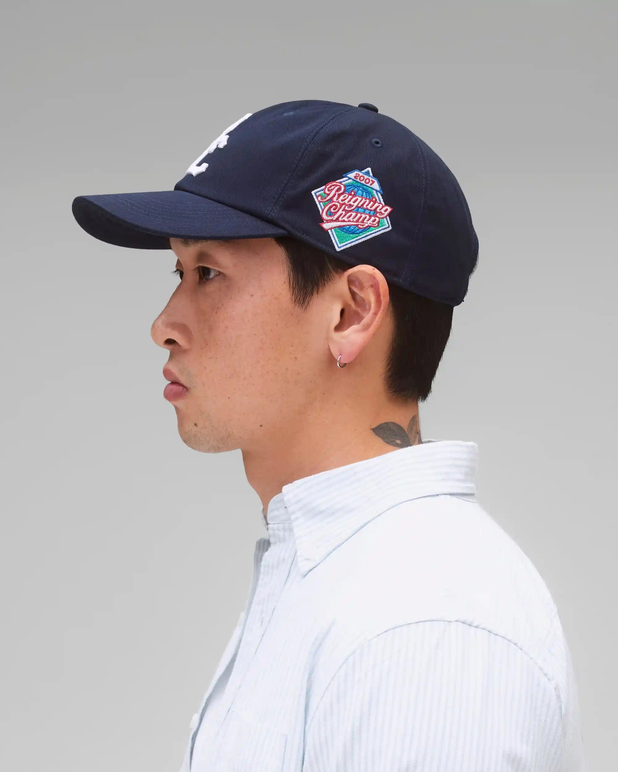 Reigning Champ Outfield Strapback Cap — available at Norwood