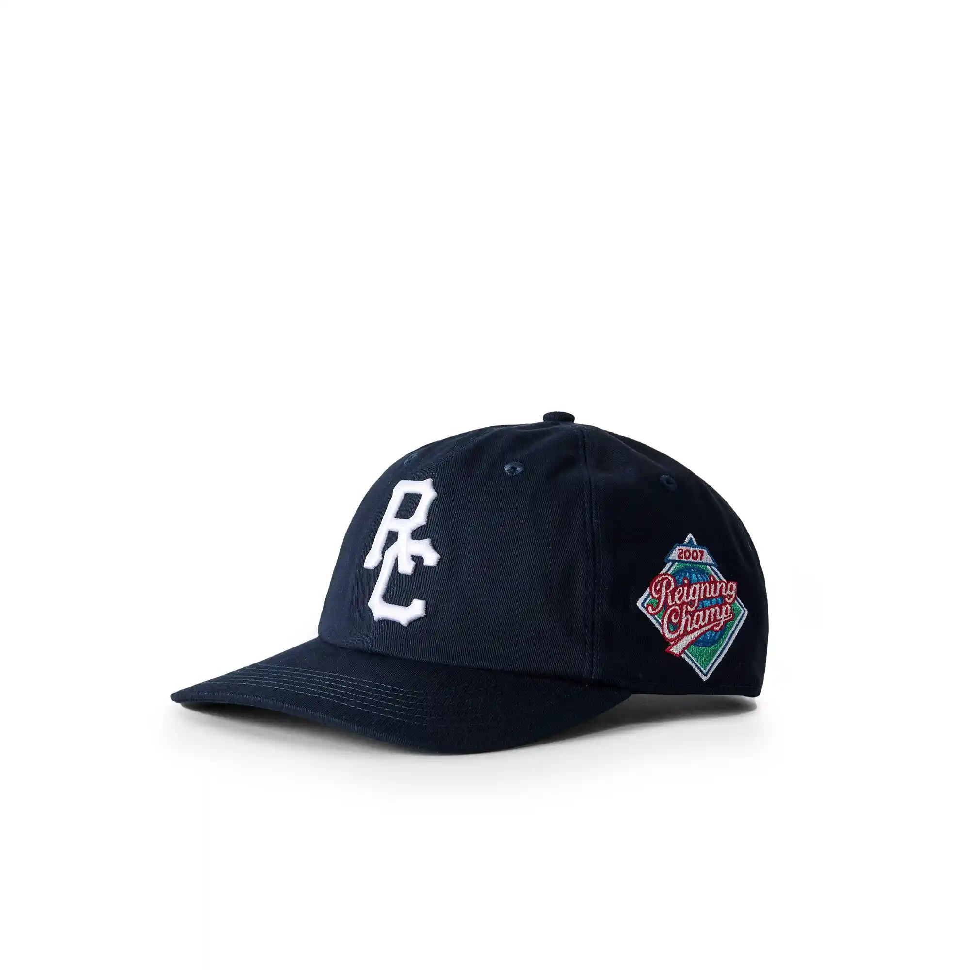 Reigning Champ Outfield Strapback Cap, navy-white