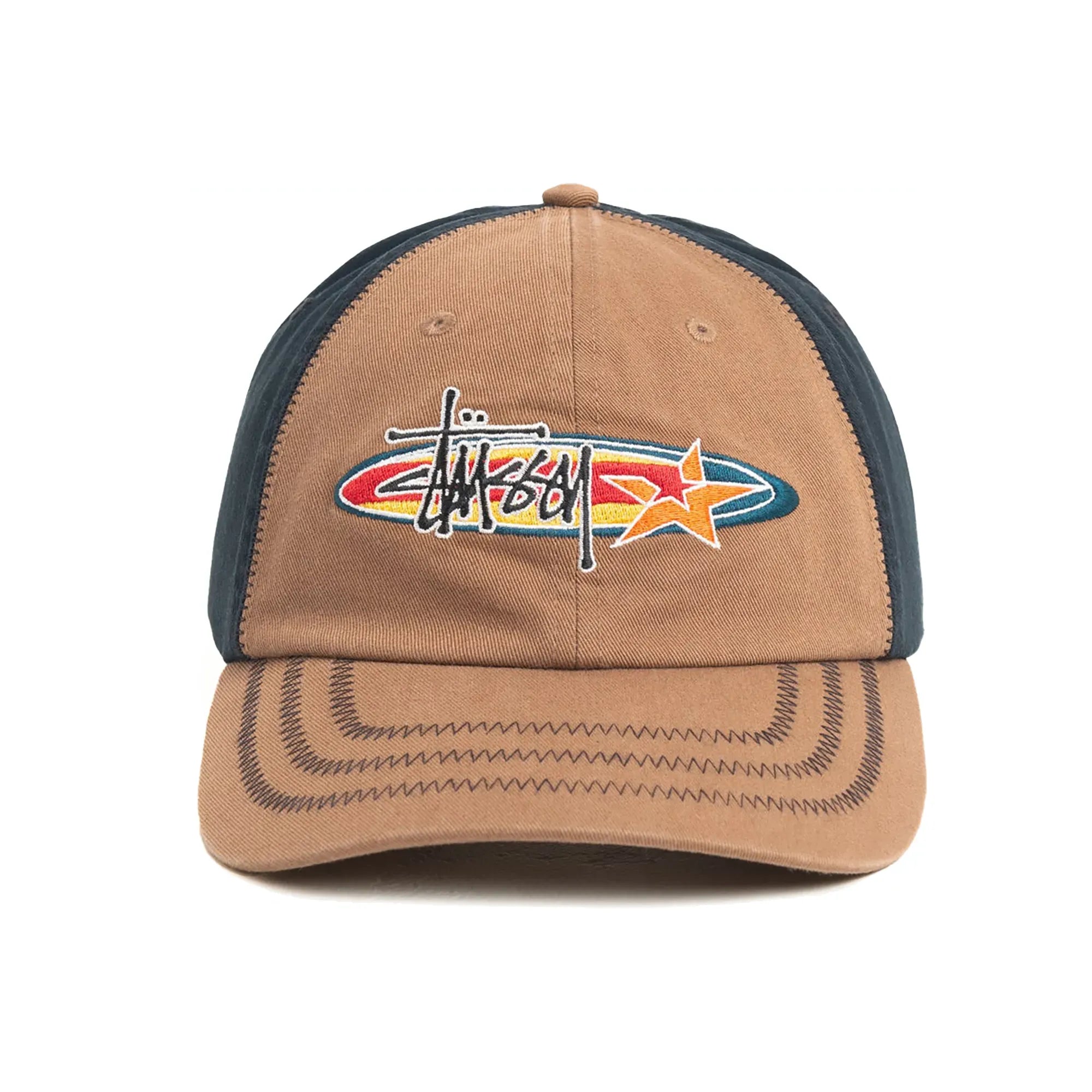 Stussy Oval Star Cap, brown — available at Norwood