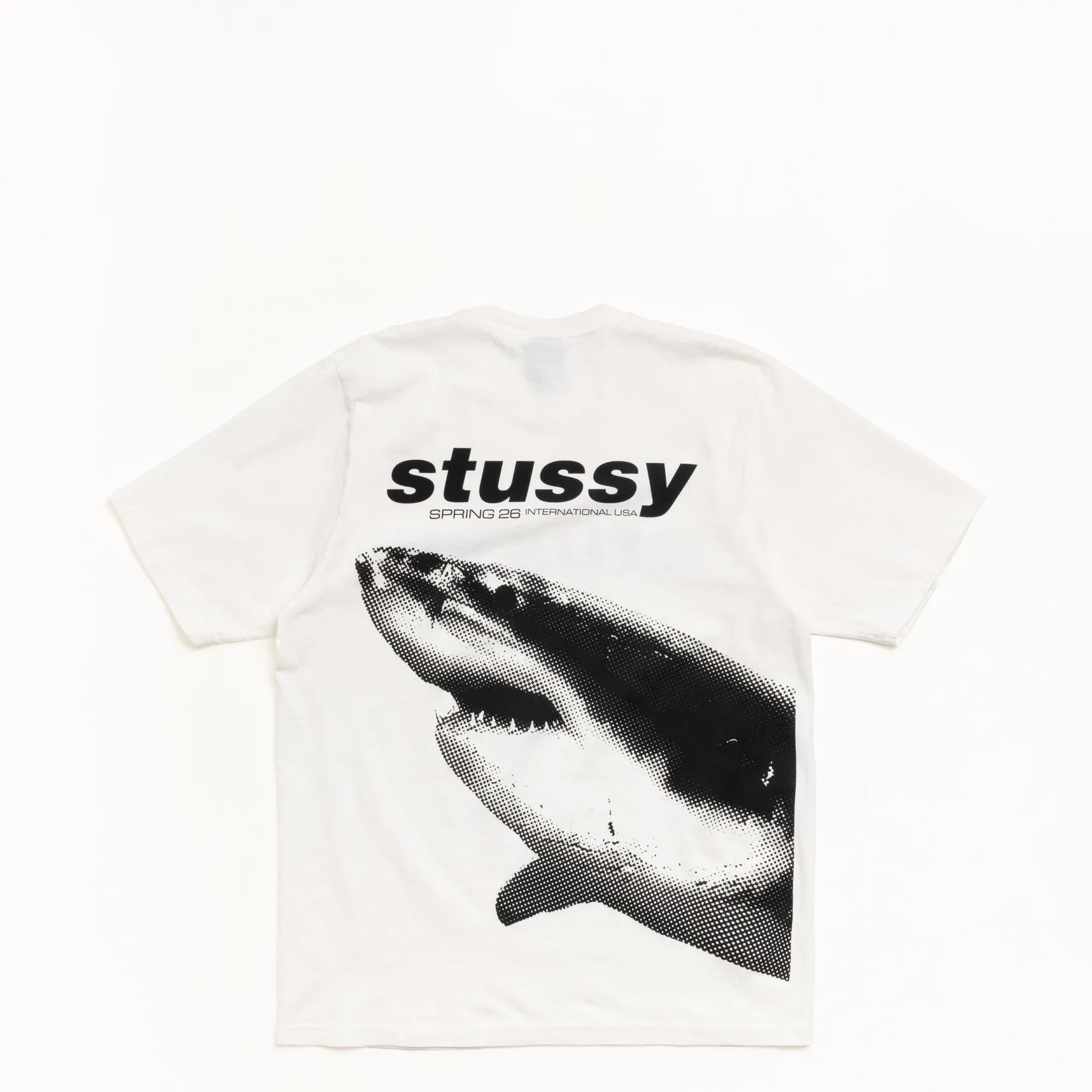 Stussy Shark Pigment Dyed Tee, natural — available at Norwood