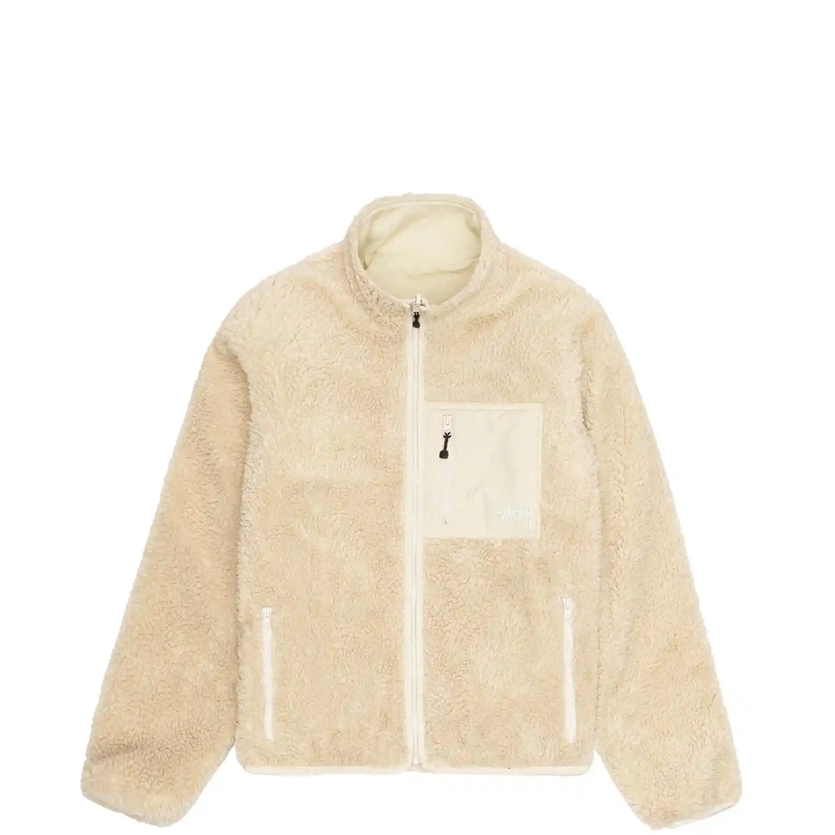Stussy Sherpa Reversible Jacket, natural, 118529-natl – Norwood Stussy Sherpa Reversible Jacket, natural, 118529-natl – Norwood