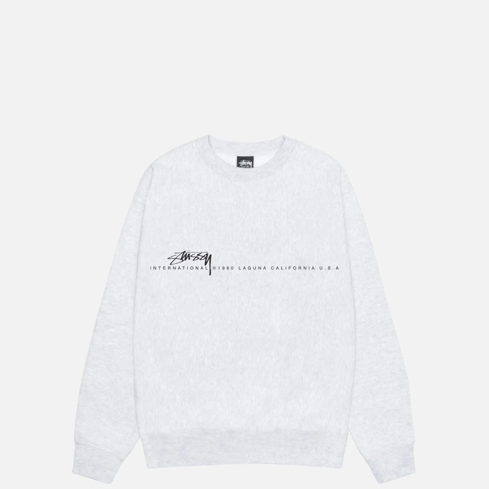 Stussy Smooth 80 Crew, ash heather