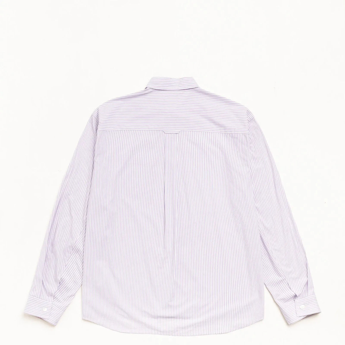 Stussy Standard Long Sleeve Shirt, purple stripe — available at Norwood