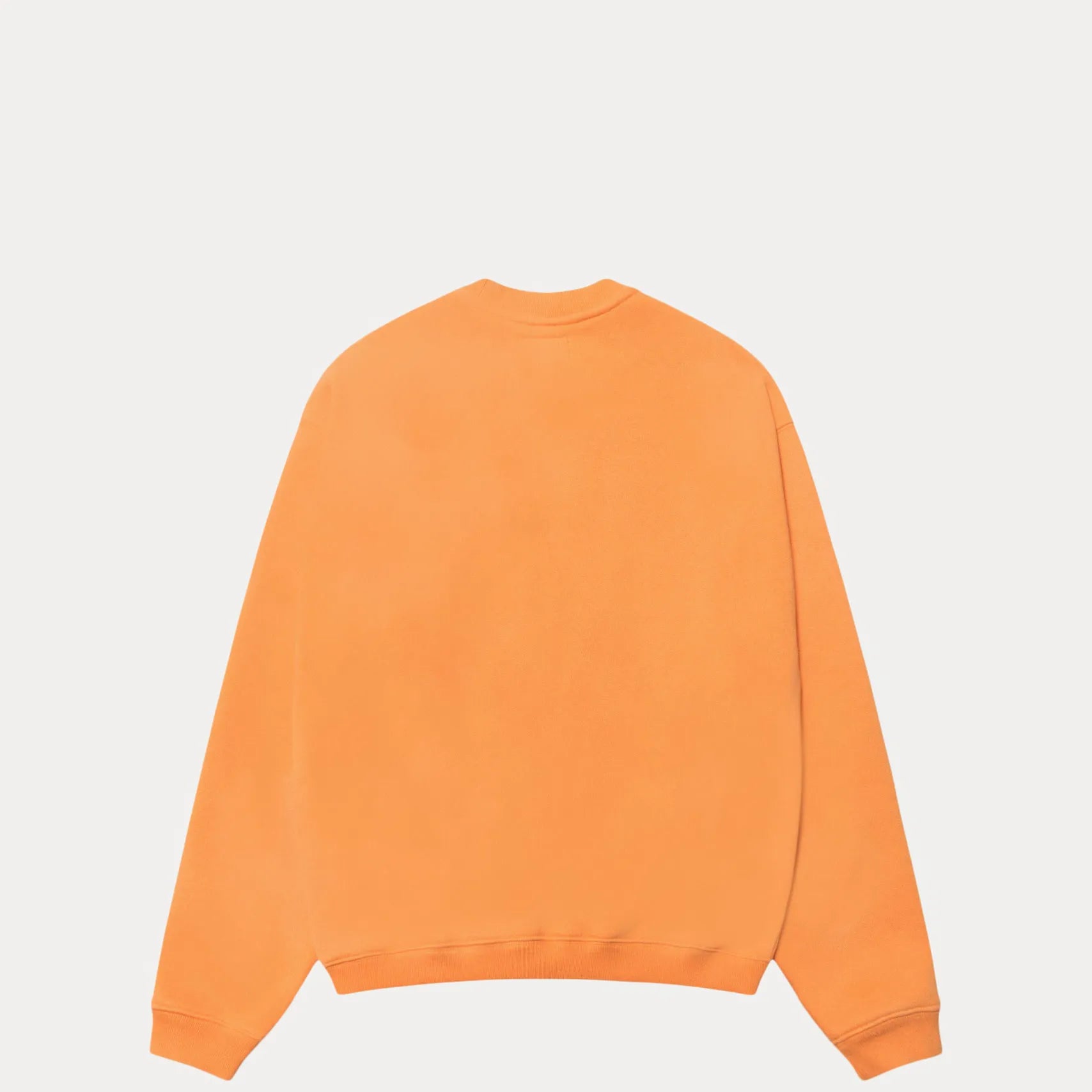 Stussy Stu Applique Crew, orange — available at Norwood