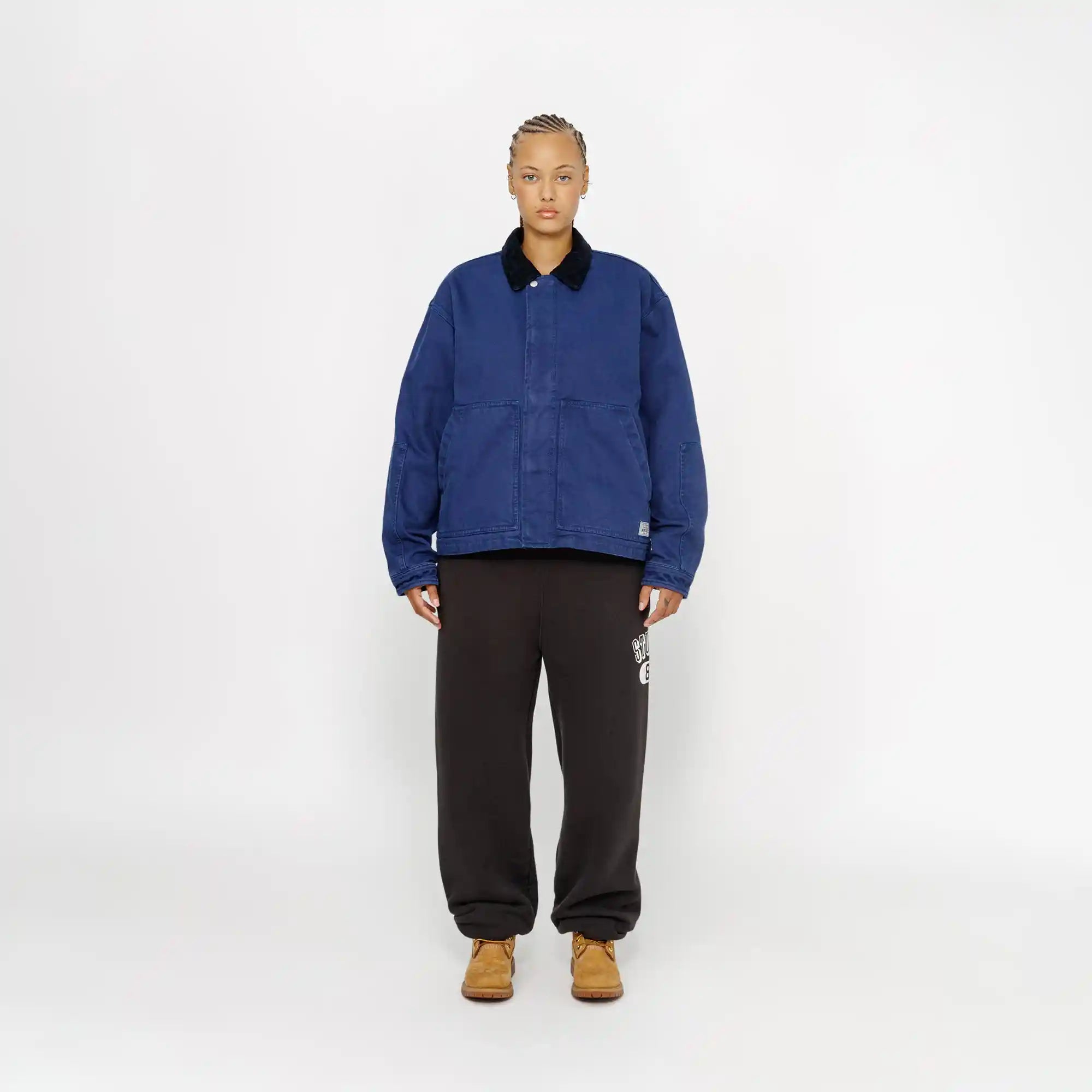 Stussy Stussy 80 Fleece Pant, washed black — available at Norwood