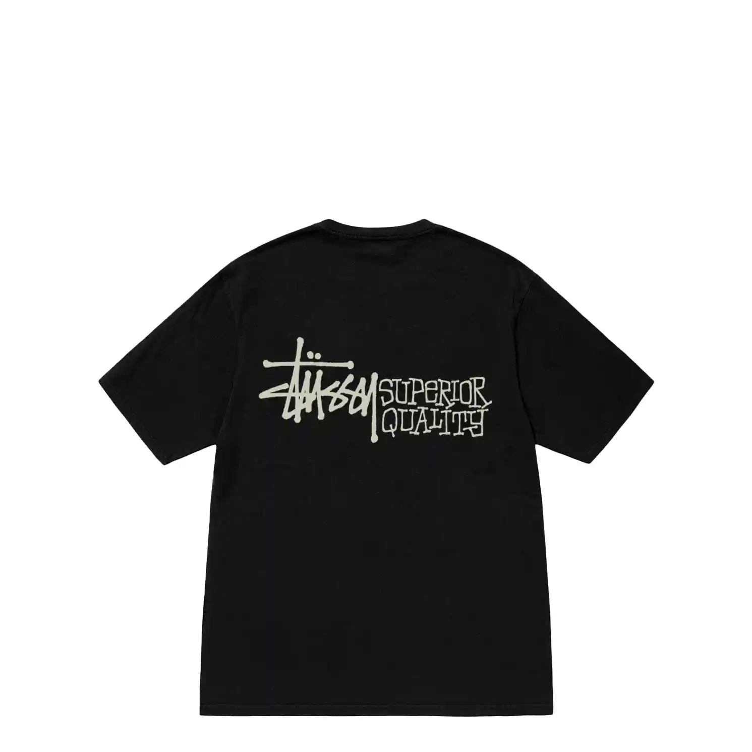 Stussy Superior Quality Pigment Dyed Tee, black — available at Norwood