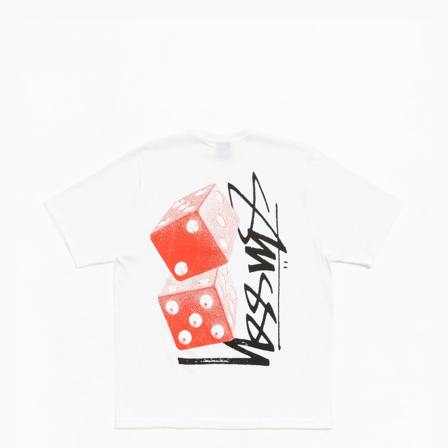 Stussy Tall Dice Tee, white — available at Norwood