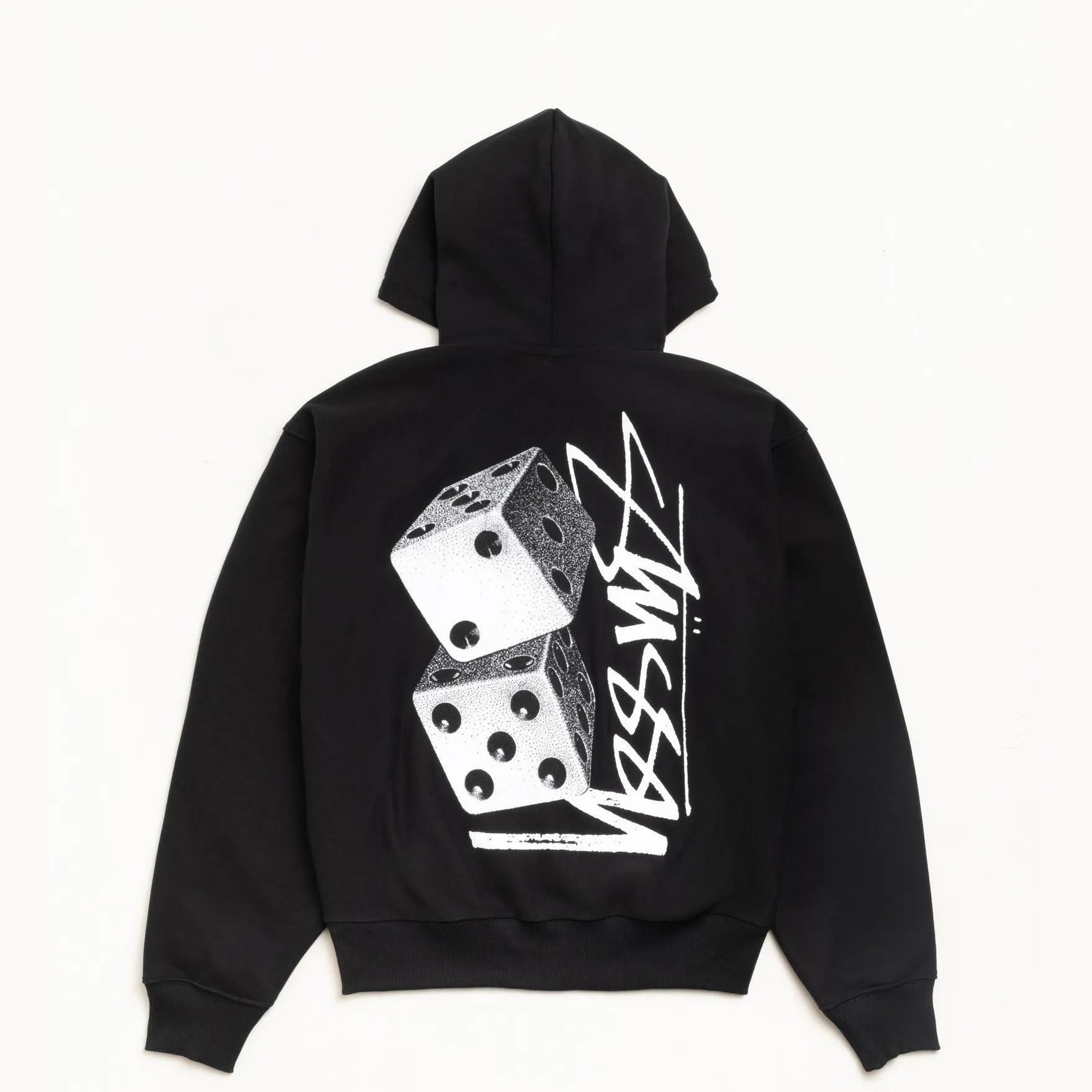 Stussy Tall Dice Zip Hood, black — available at Norwood