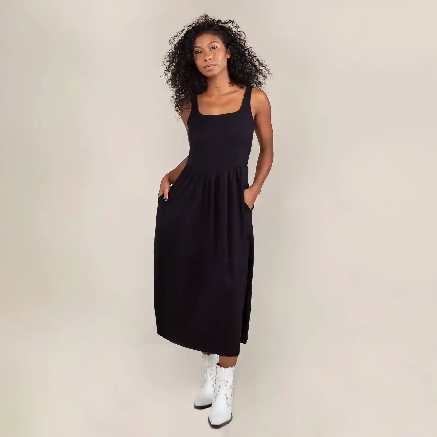 Womens Tomo Arches Dress, black