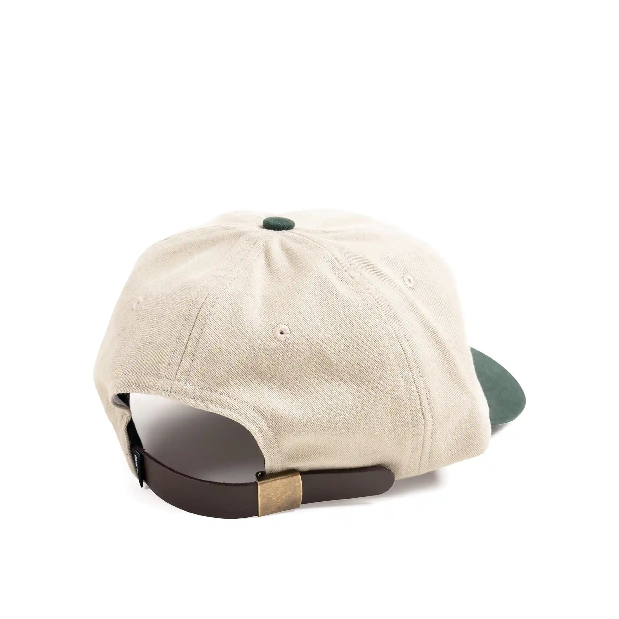 The Quiet Life Howell La Vie Polo Hat - Made In Usa, stone/huntergreen — available at Norwood