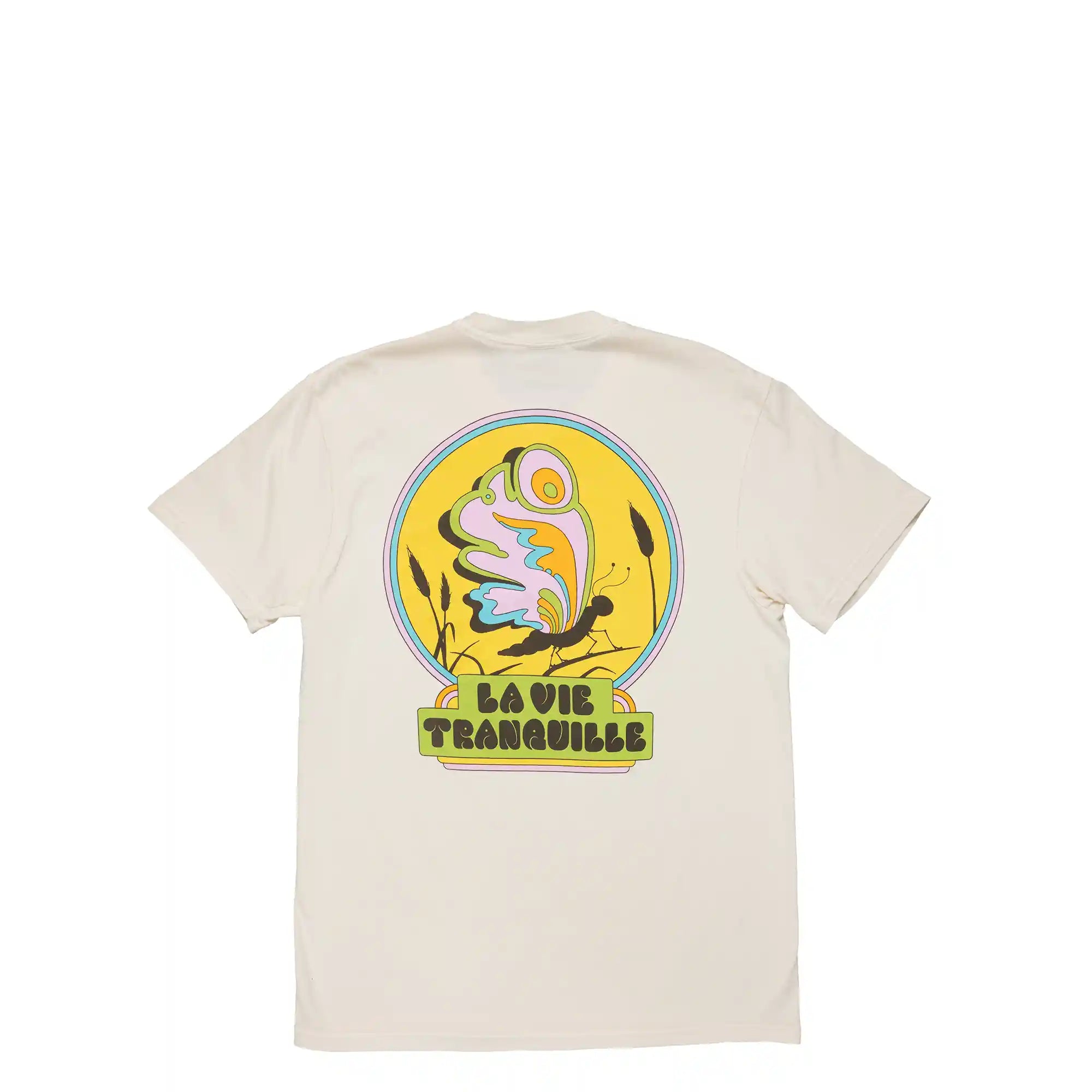 The Quiet Life Hickson La Vie Tranqulle Pigment Dyed T, cream