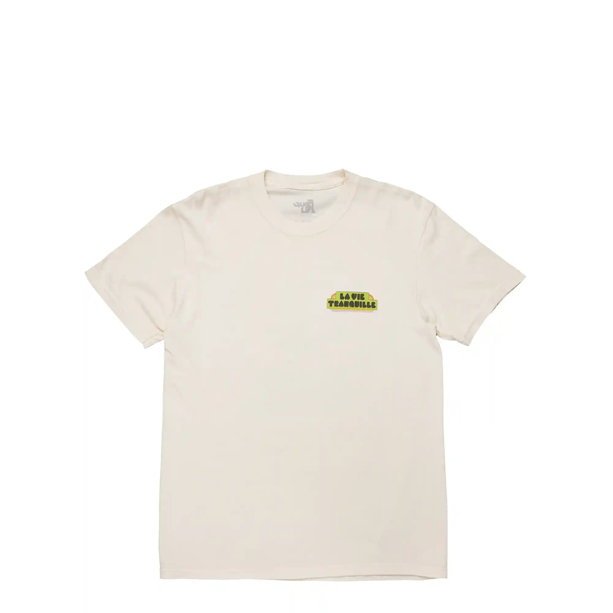 The Quiet Life Hickson La Vie Tranqulle Pigment Dyed T, cream — available at Norwood