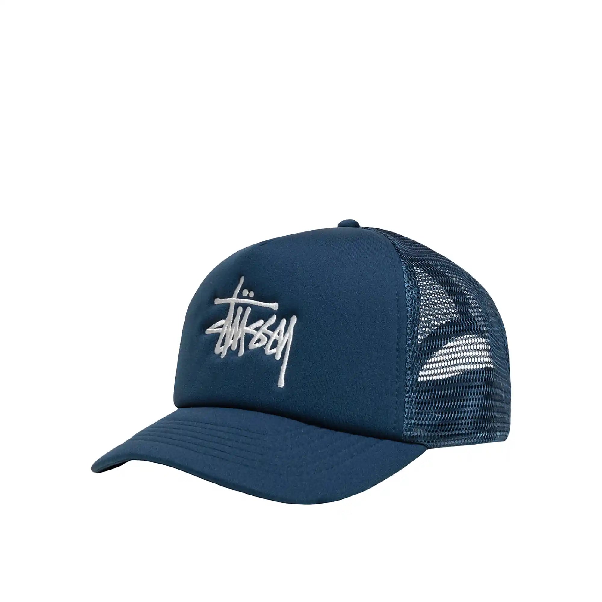 Stussy Big Basic Trucker Cap, deep blue