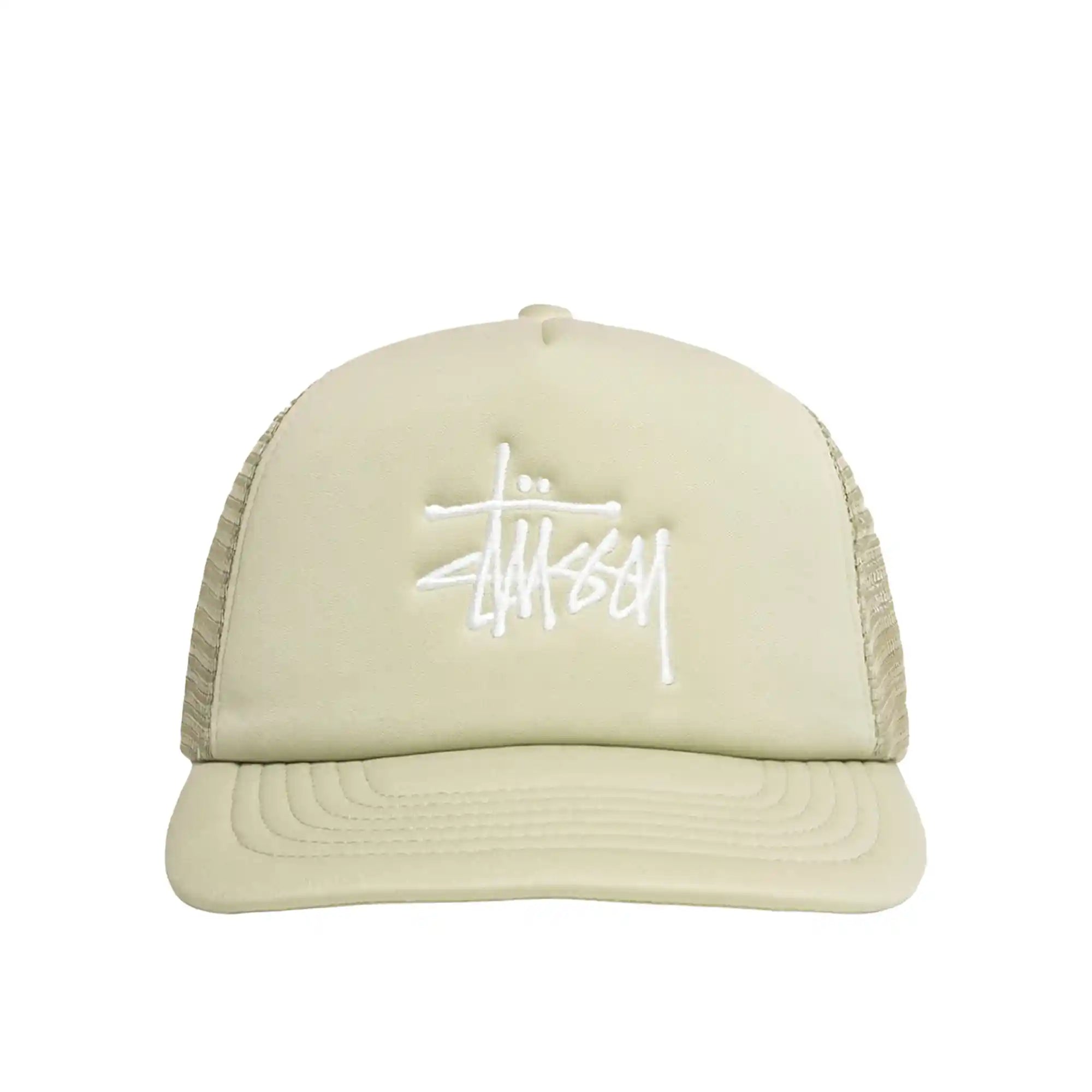 Stussy Big Basic Trucker Cap, sand — available at Norwood
