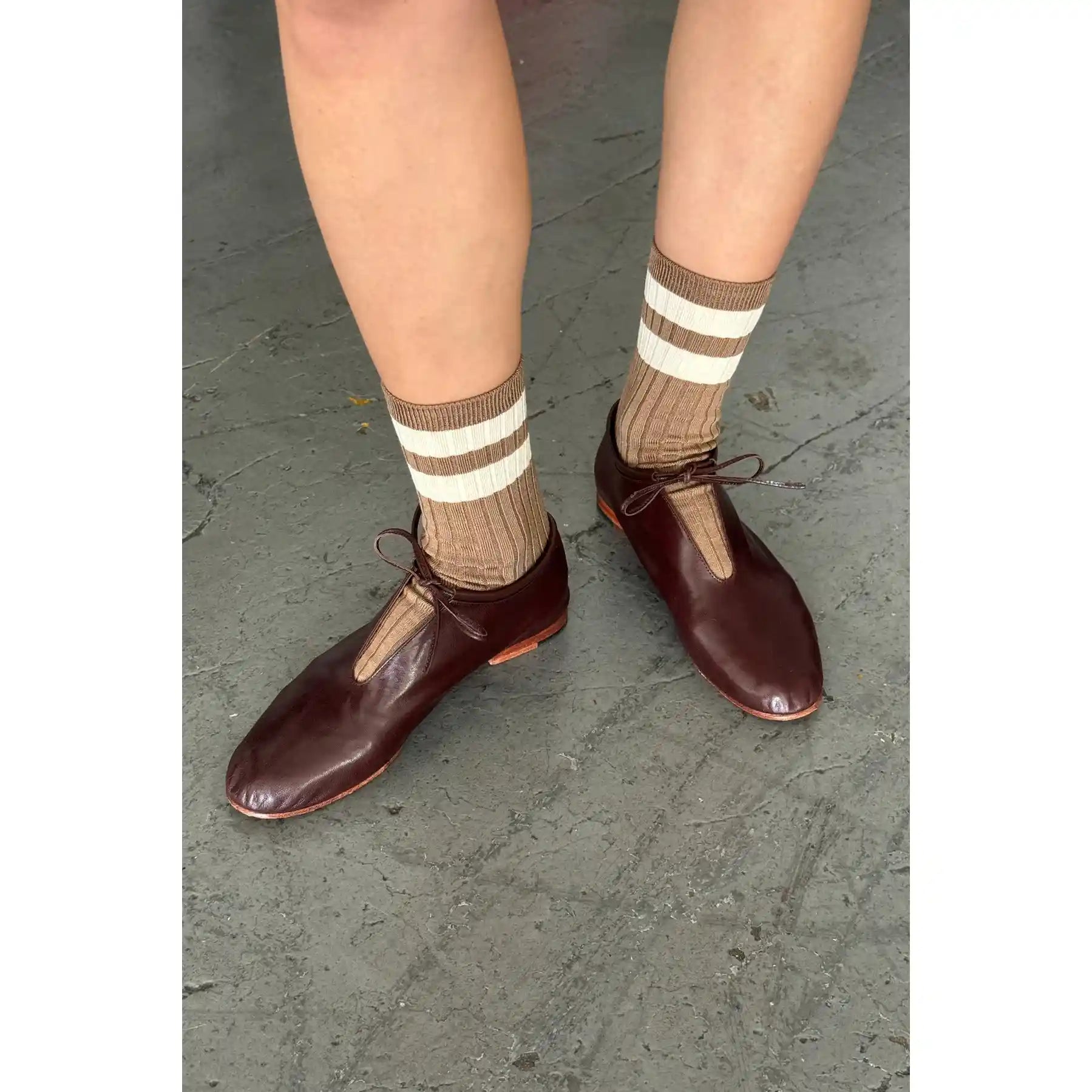 Le Bon Shoppe Her Varsity Socks, toffee