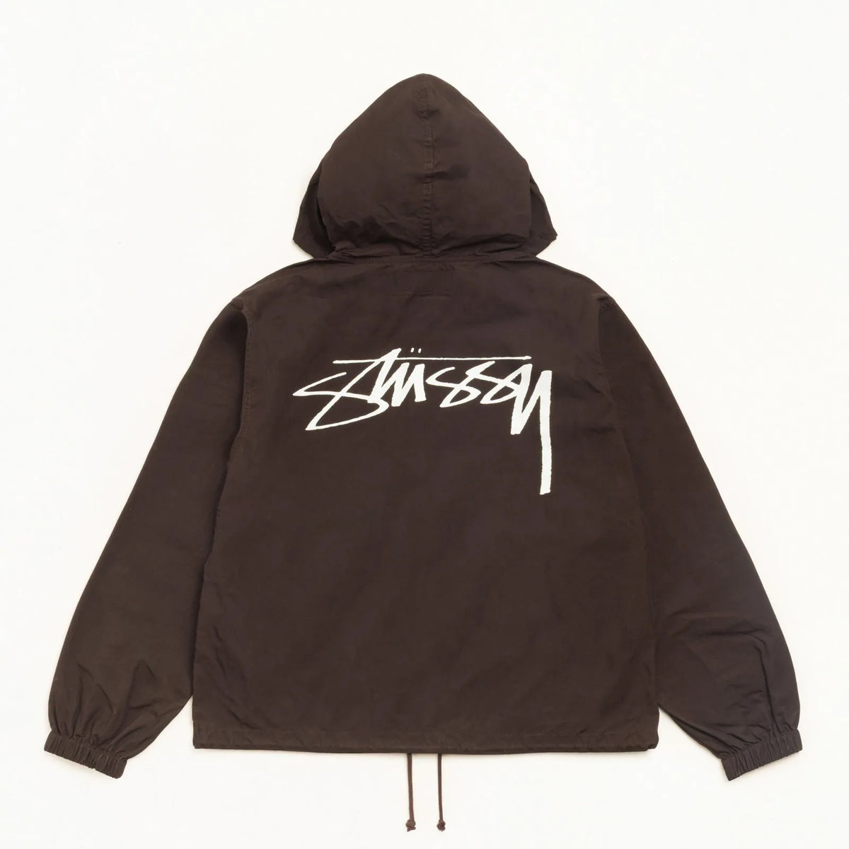 Stussy Waxed Cotton Beach Shell, brown — available at Norwood