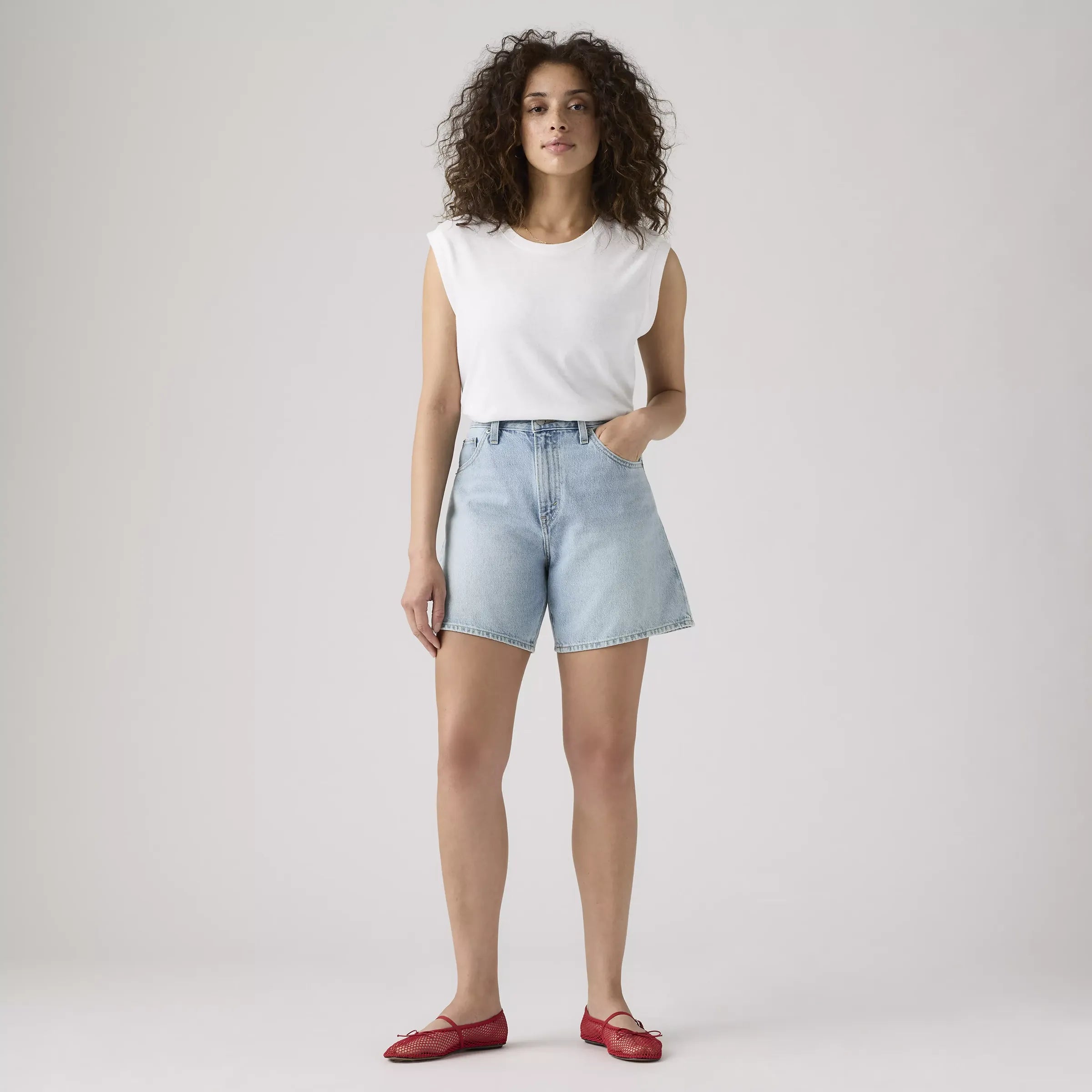 Levi's Womens High Baggy Short, far and wide short — available at Norwood