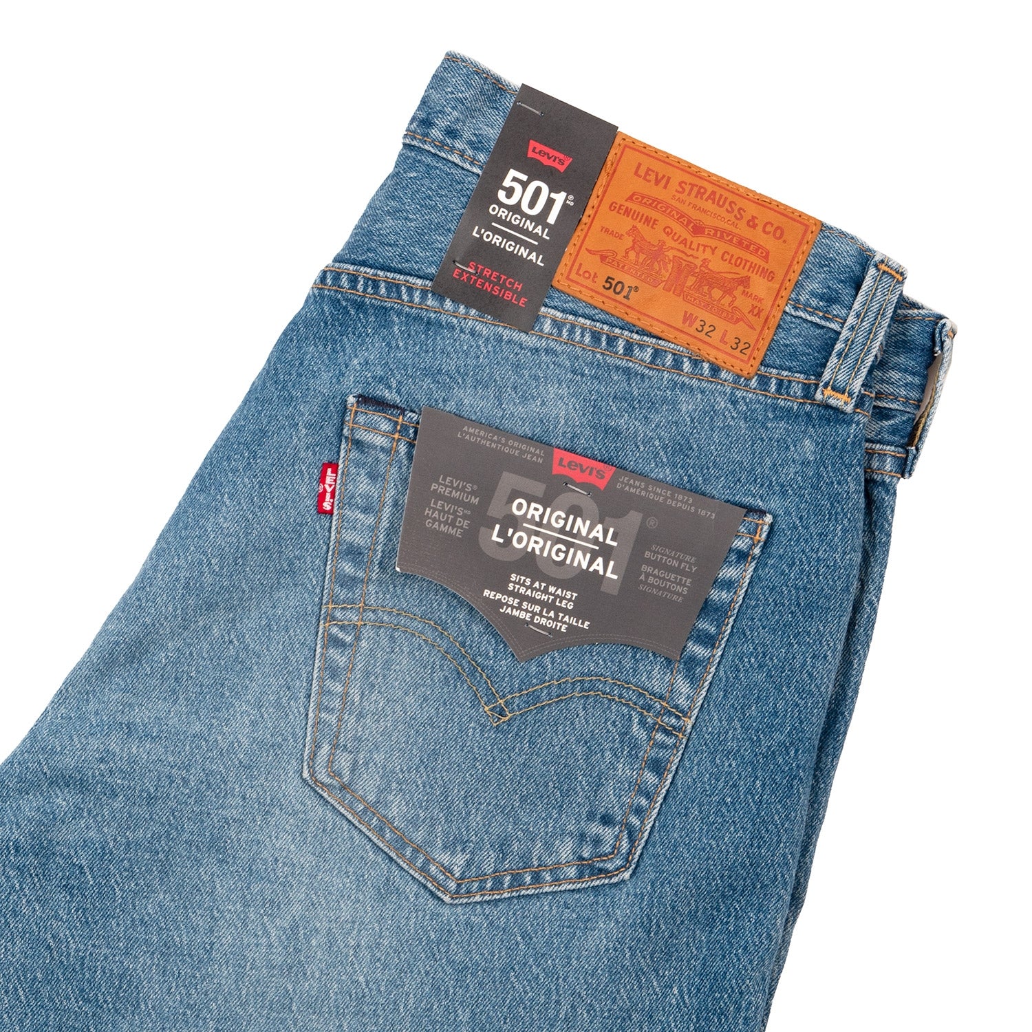 Levi's 501 Original Fit denim — available at Norwood