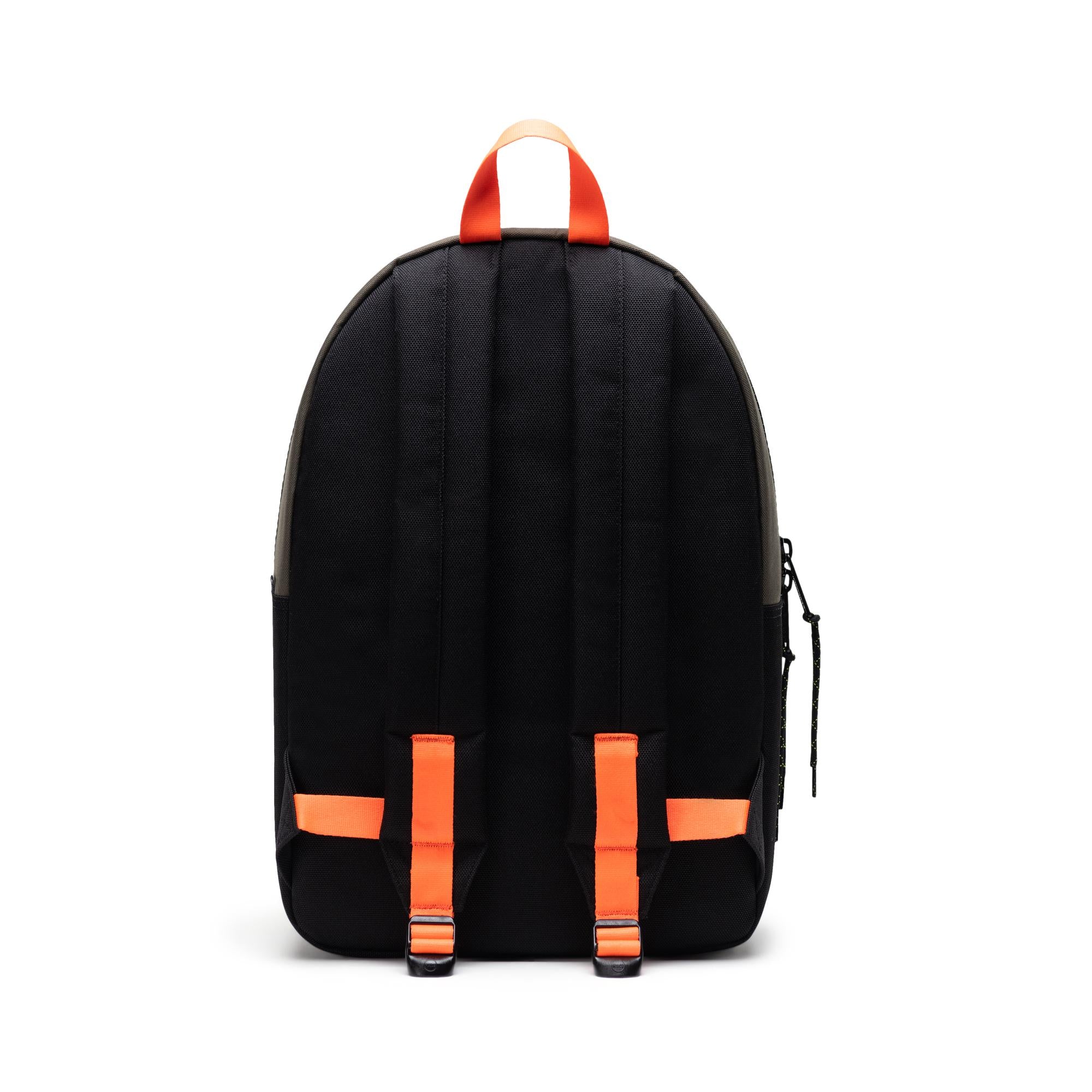 Herschel Settlement, ivy green/black/shocking orange — available at Norwood