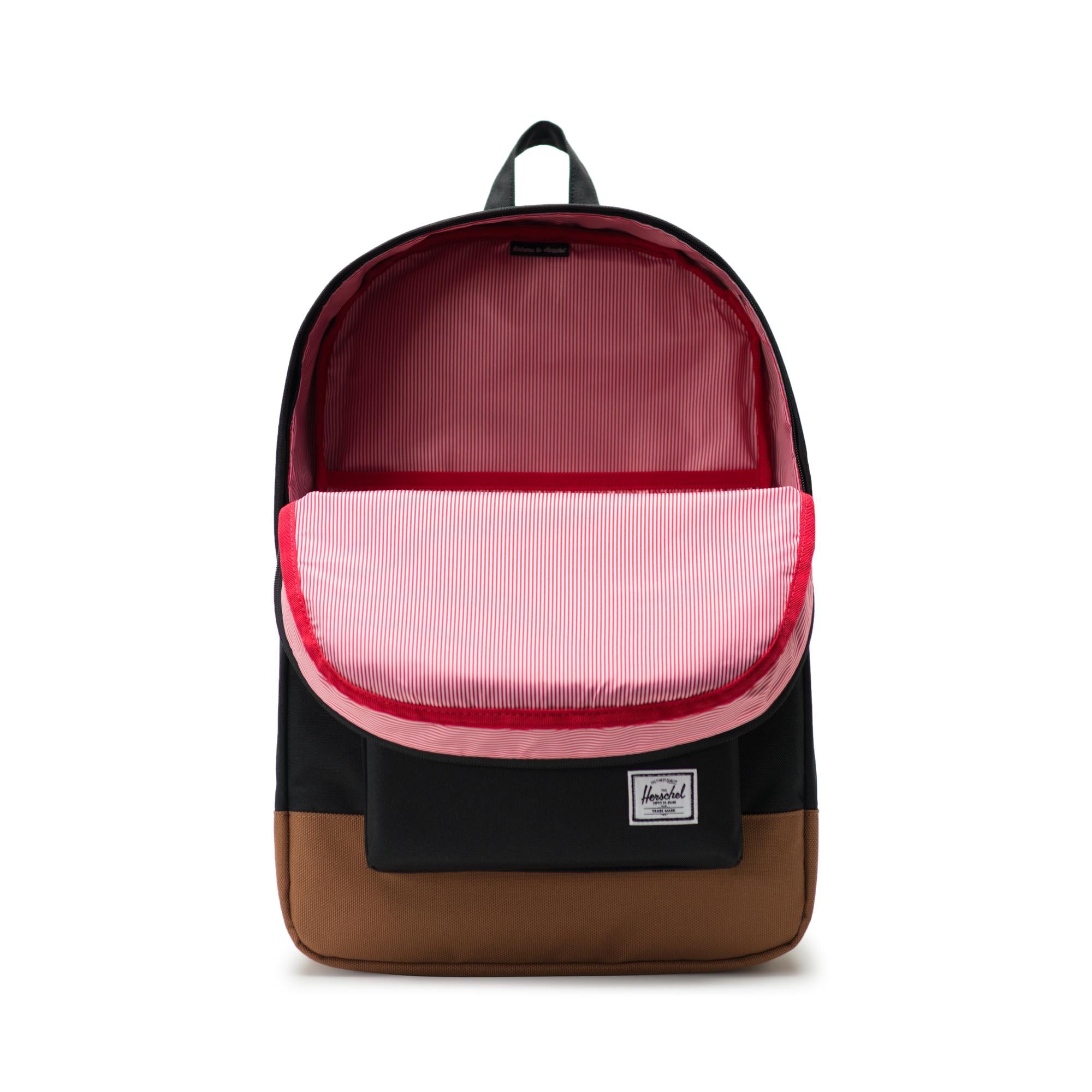 Herschel Heritage Backpack, black/saddle brown — available at Norwood
