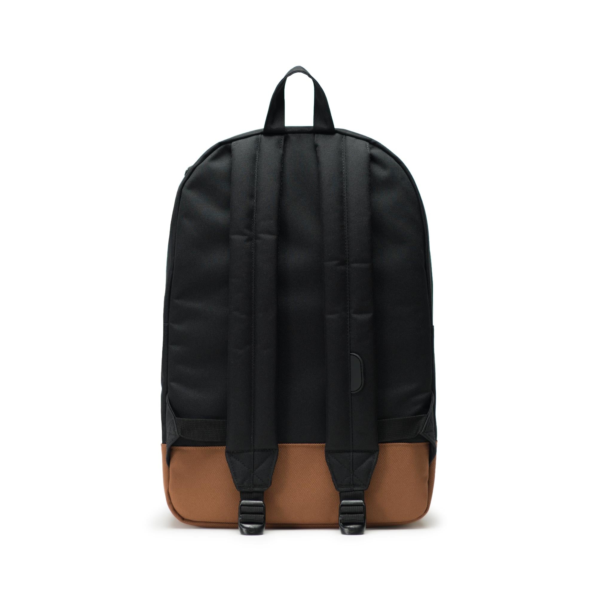 Herschel Heritage Backpack, black/saddle brown — available at Norwood