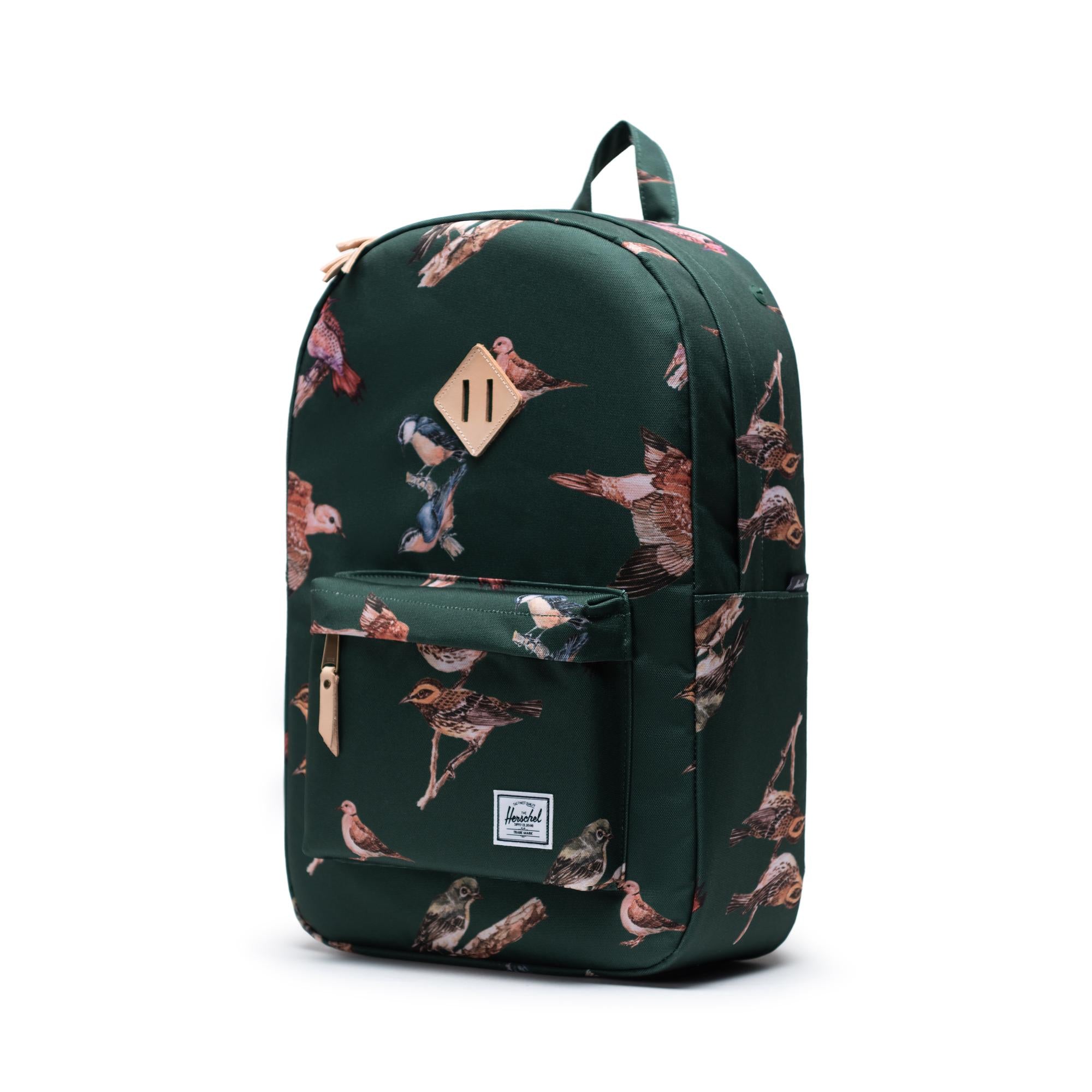 Herschel Heritage Backpack - Birds of Herschel, dark green — available at Norwood