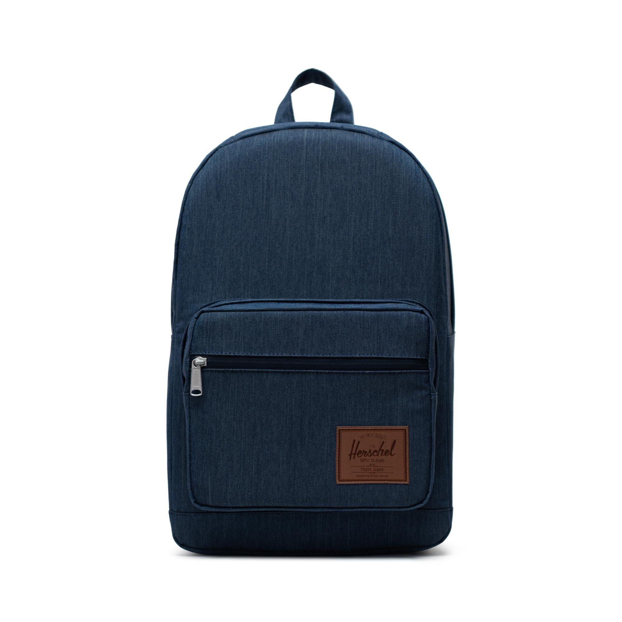Herschel Pop Quiz backpack, Indigo Denim Crosshatch — available at Norwood