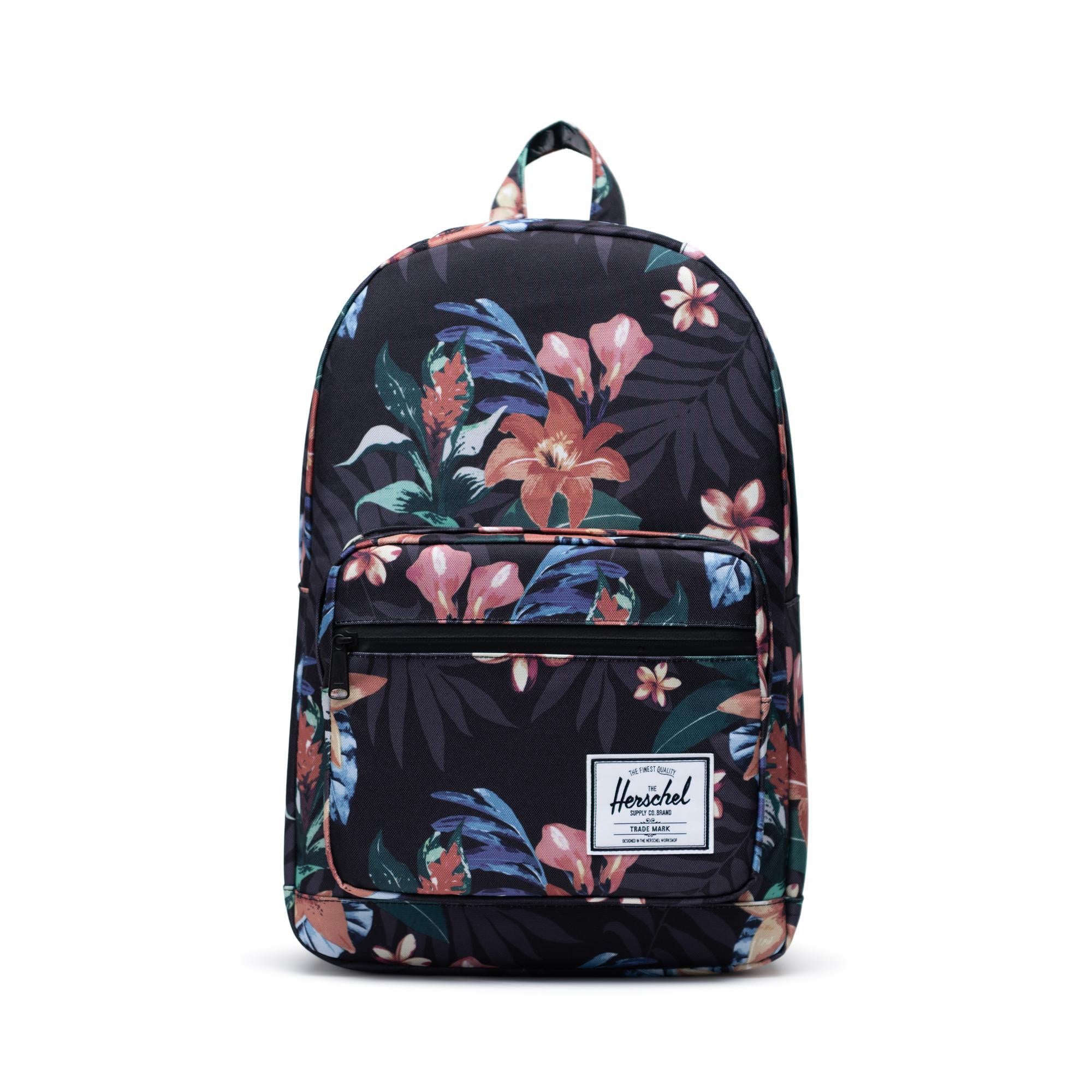 Herschel Pop Quiz backpack, Summer Floral Black — available at Norwood