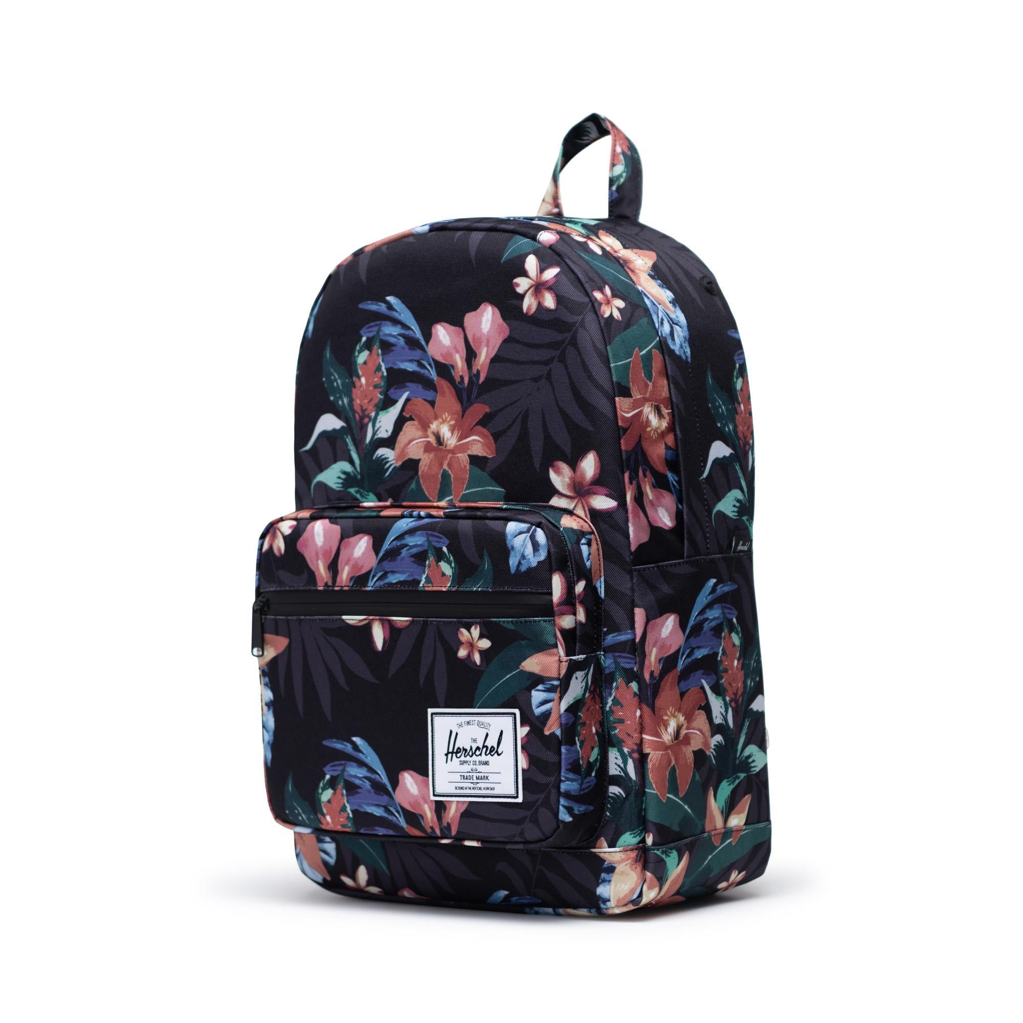 Herschel Pop Quiz backpack, Summer Floral Black — available at Norwood