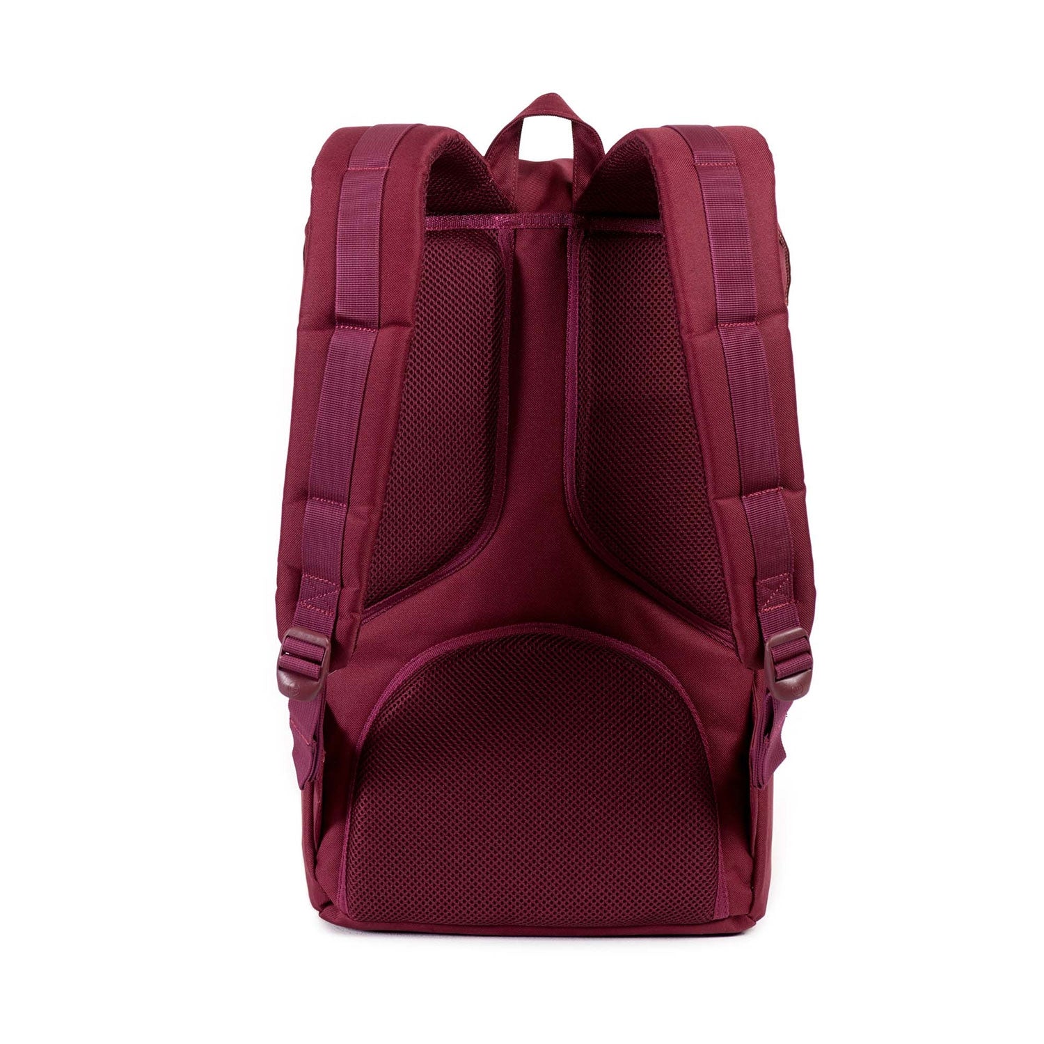 Herschel Little America Backpack, windsor wine/tan synthetic leather — available at Norwood
