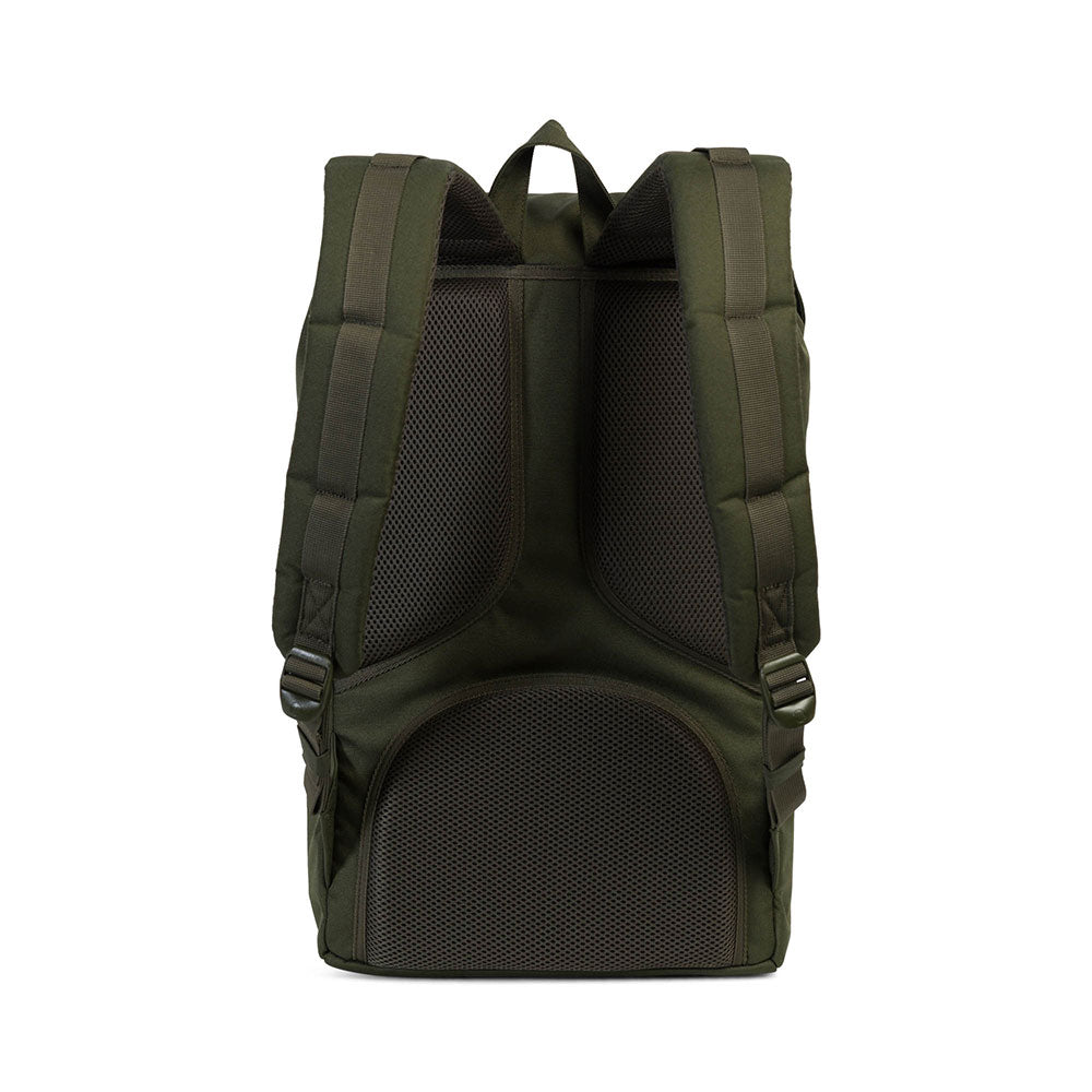 Herschel Little America Backpack, 600D Poly Rubber Forest/Black — available at Norwood