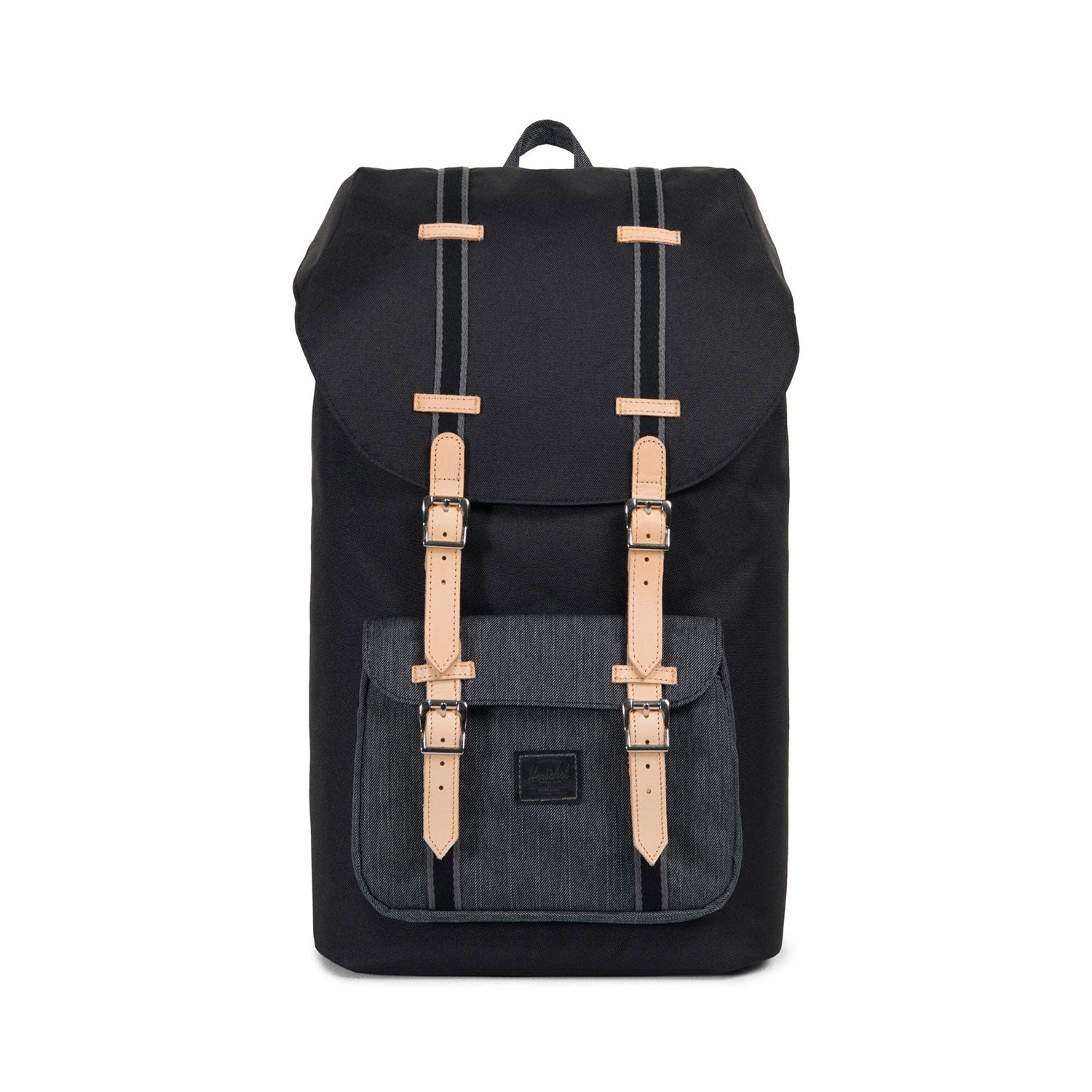 Herschel Little America Backpack, black/black denim — available at Norwood