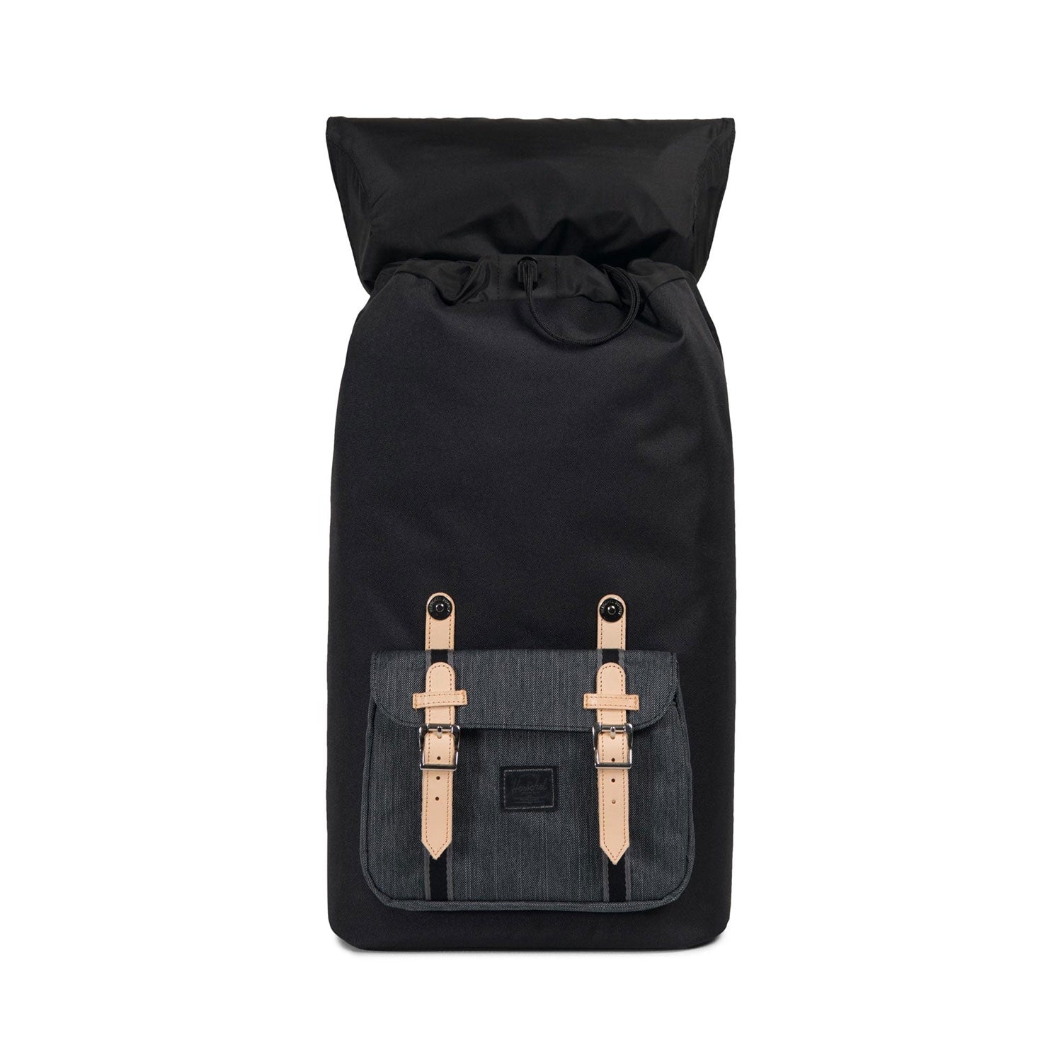 Herschel Little America Backpack, black/black denim — available at Norwood
