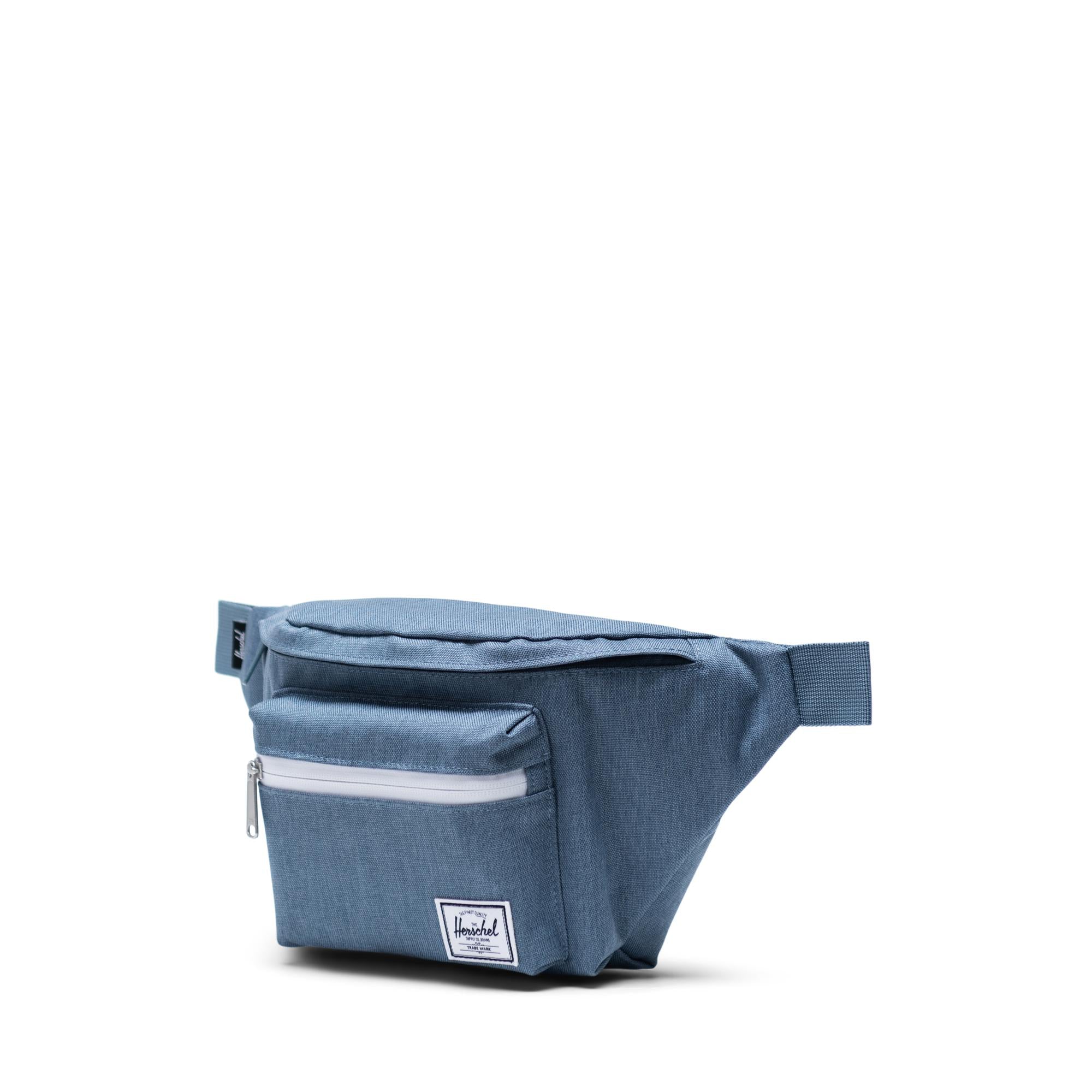 Herschel Seventeen Hip Pack, blue mirage crosshatch — available at Norwood