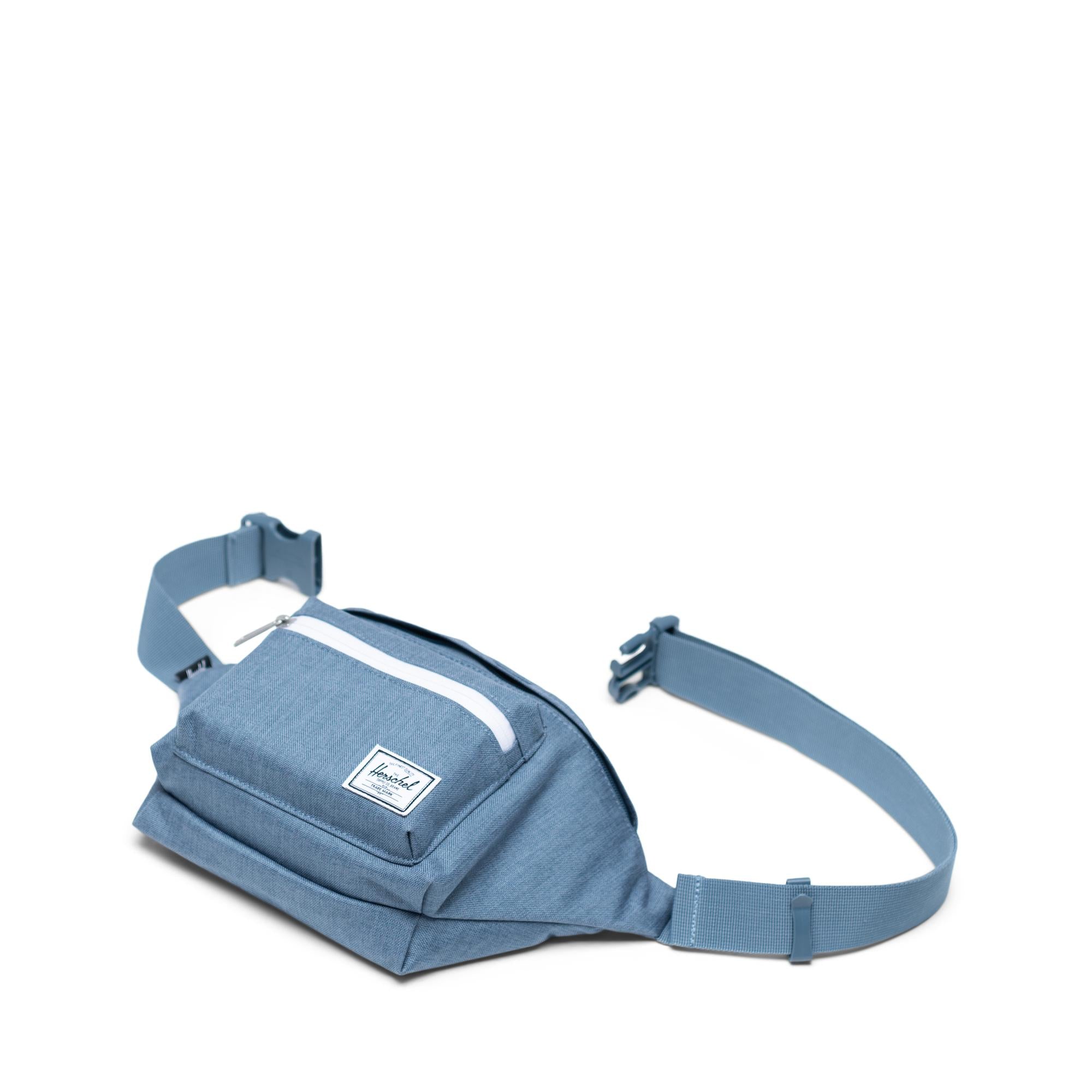 Herschel Seventeen Hip Pack, blue mirage crosshatch — available at Norwood