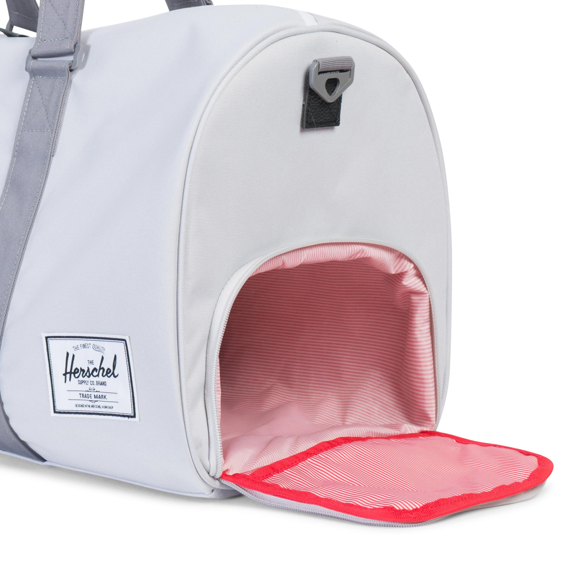 Herschel Novel Duffel Bag, 600D Poly Lunar Grey — available at Norwood