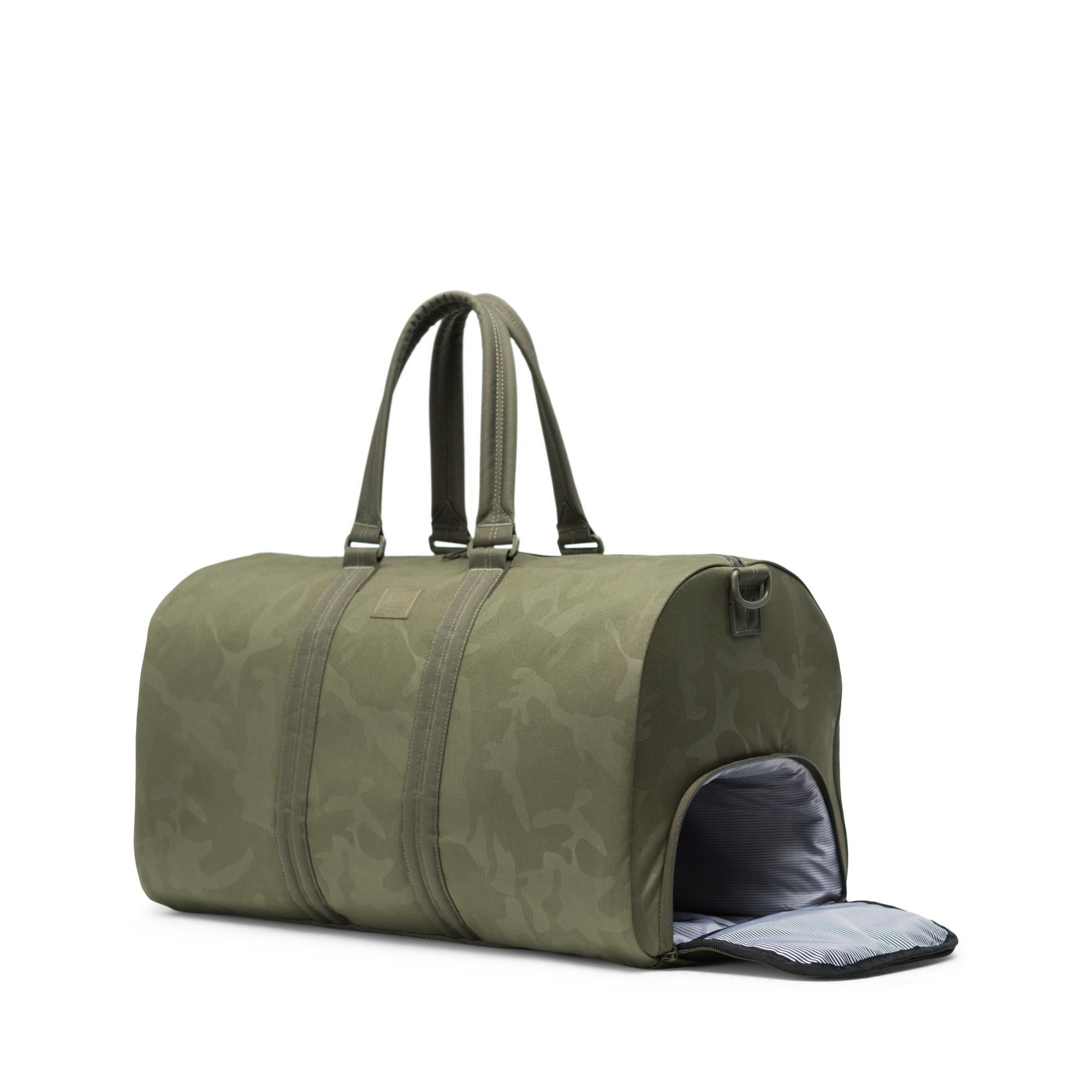 Herschel Delta Novel duffle - olive night/tonal camo — available at Norwood