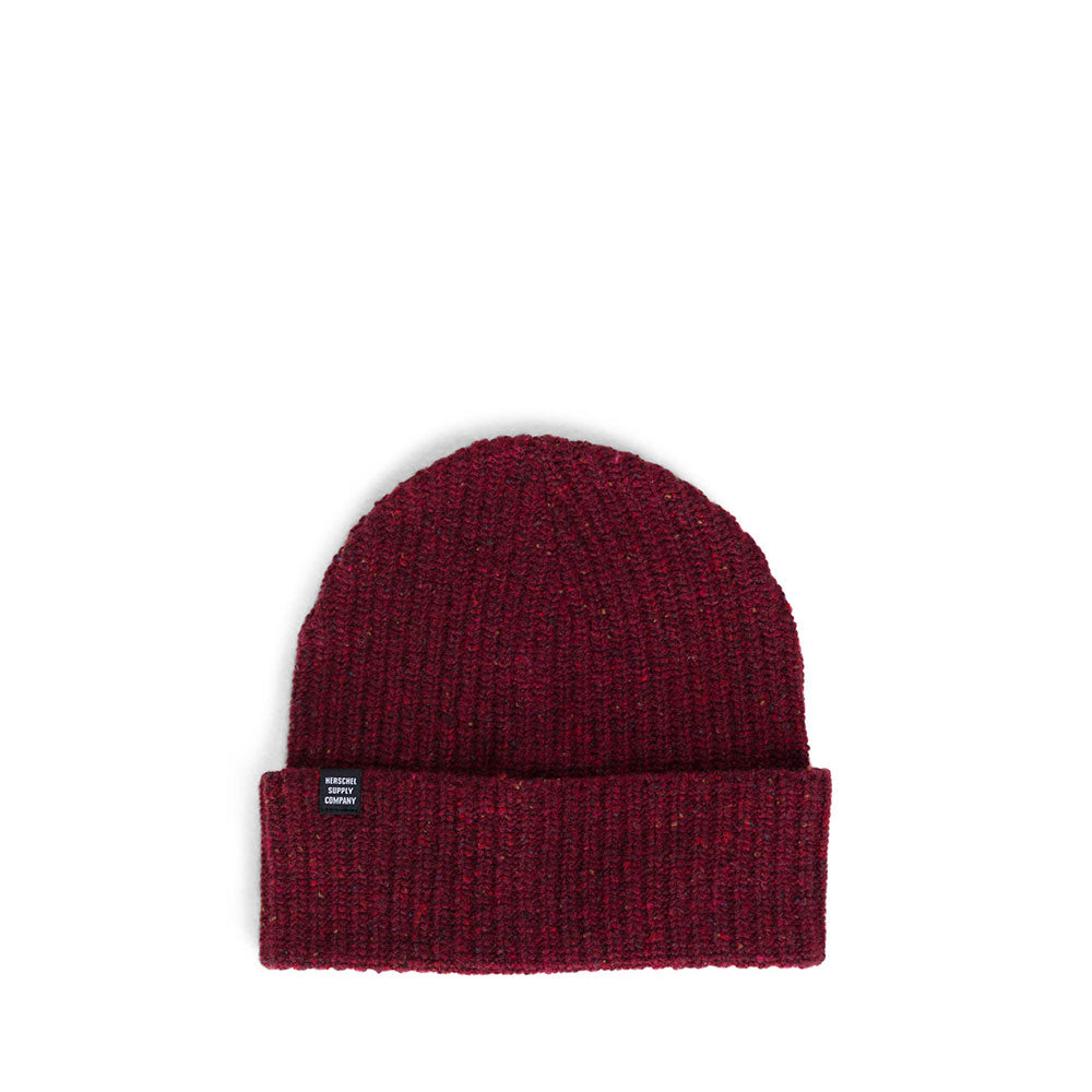 Herschel Quartz Beanie, Donegal Windsor Wine — available at Norwood