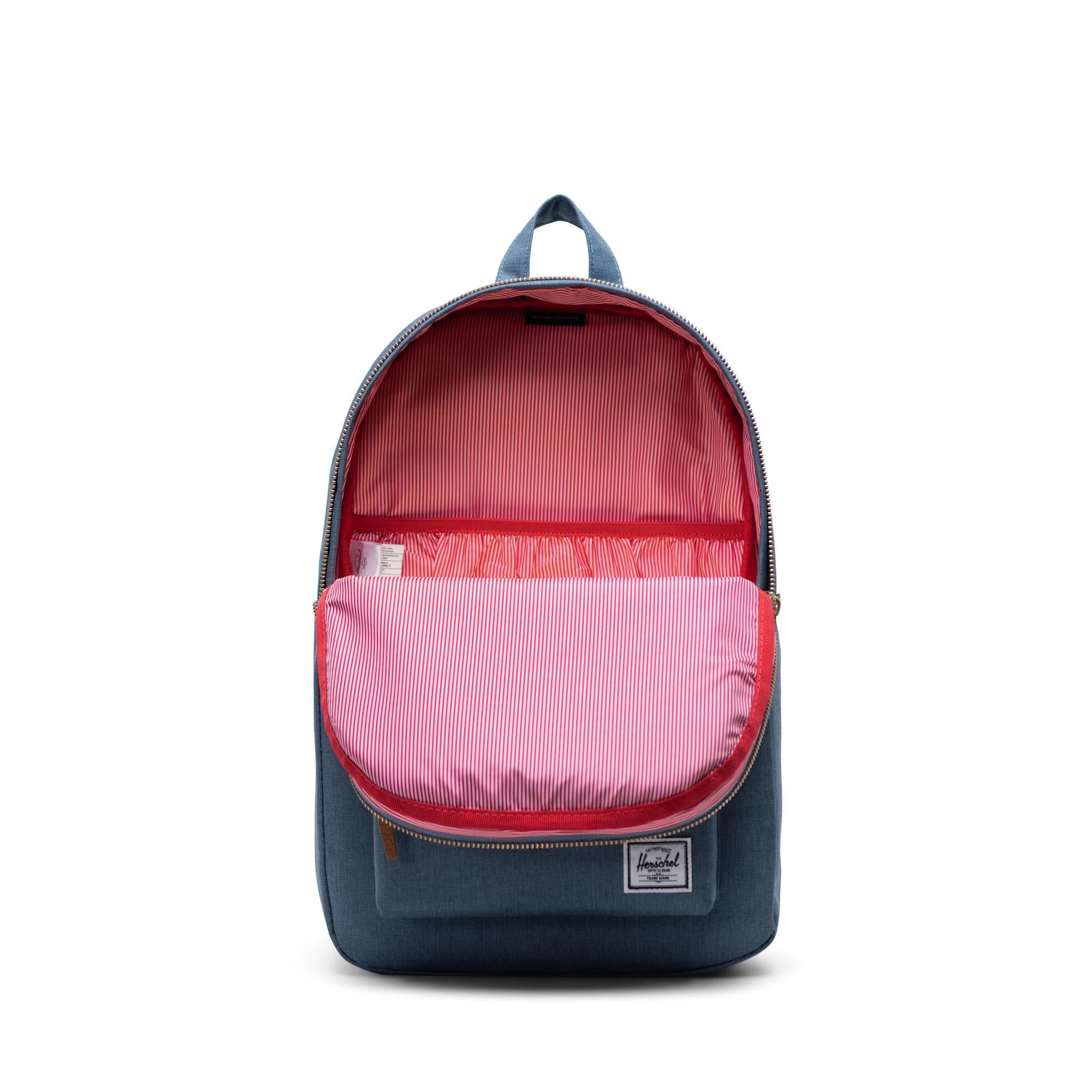 Herschel settlement mid-volume backpack, blue mirage crosshatch — available at Norwood