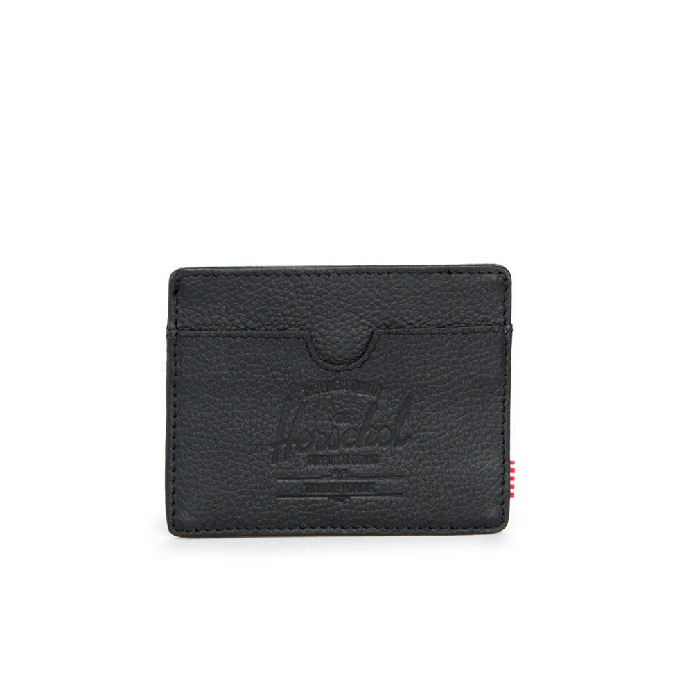 Herschel Charlie Wallet, Black Leather — available at Norwood