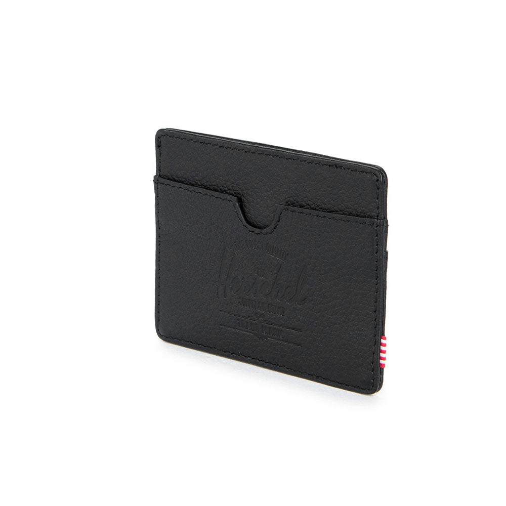 Herschel Charlie Wallet, Black Leather — available at Norwood