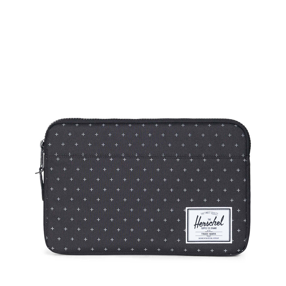 Herschel Anchor Sleeve, Black Gridlock, 13" — available at Norwood