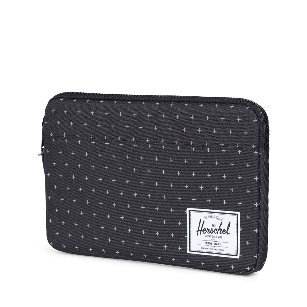 Herschel Anchor Sleeve, Black Gridlock, 13" — available at Norwood