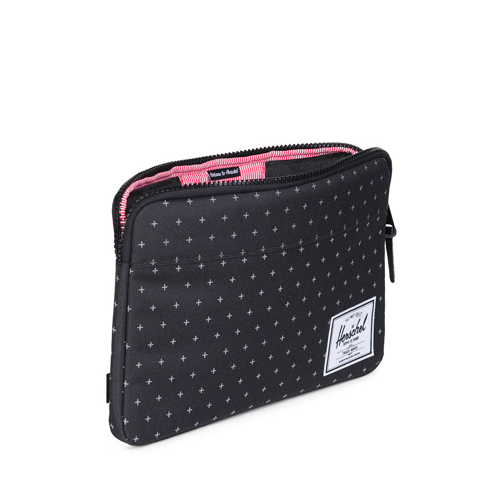 Herschel Anchor Sleeve, Black Gridlock, 13" — available at Norwood