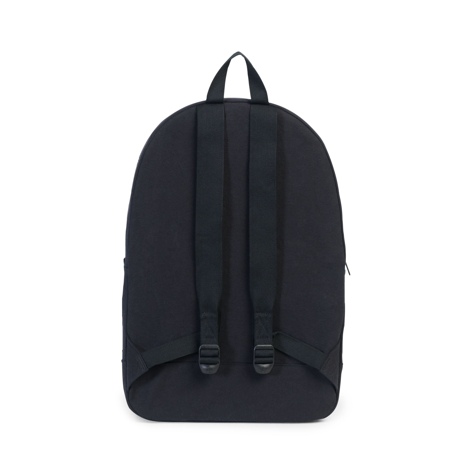 Herschel Daypack, black cotton canvas — available at Norwood