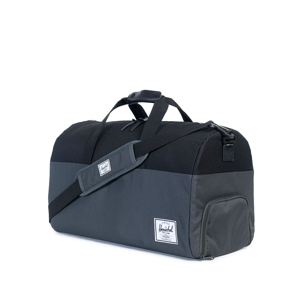 Herschel Lonsdale Duffle Bag, 600D Poly Dark Shadow/Black — available at Norwood