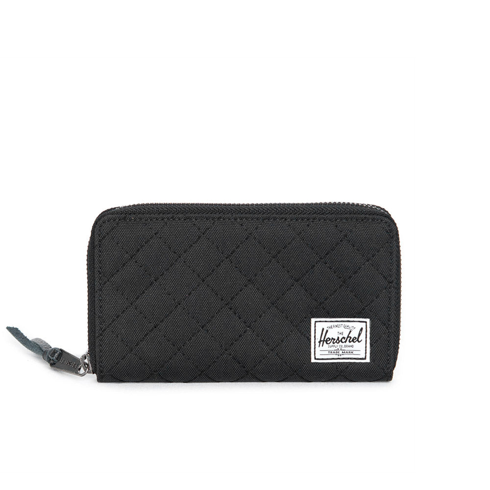 Herschel Thomas Wallet, Poly Black Quilt — available at Norwood