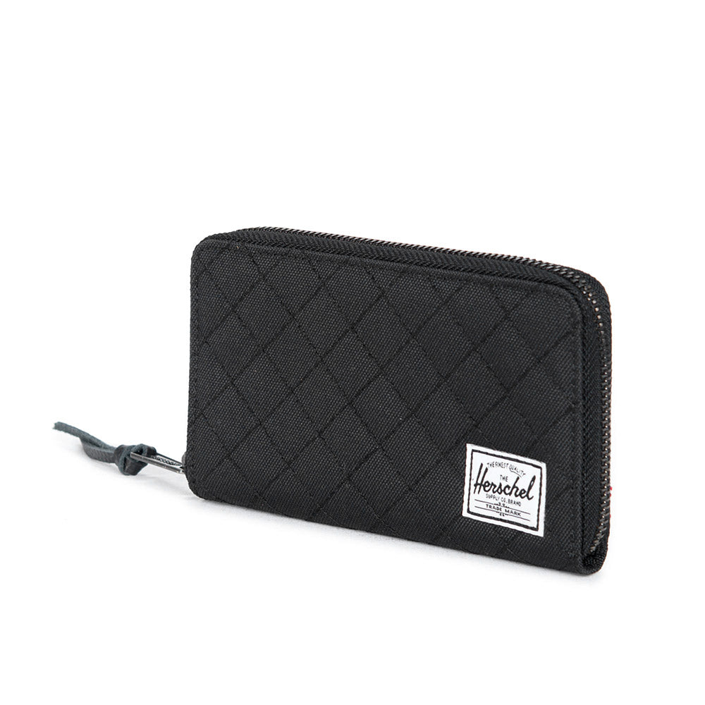 Herschel Thomas Wallet, Poly Black Quilt — available at Norwood